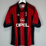 1998/99 AC MILAN BIERHOFF #20 HOME SHIRT (L) ADIDAS
