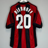 1998/99 AC MILAN BIERHOFF #20 HOME SHIRT (L) ADIDAS