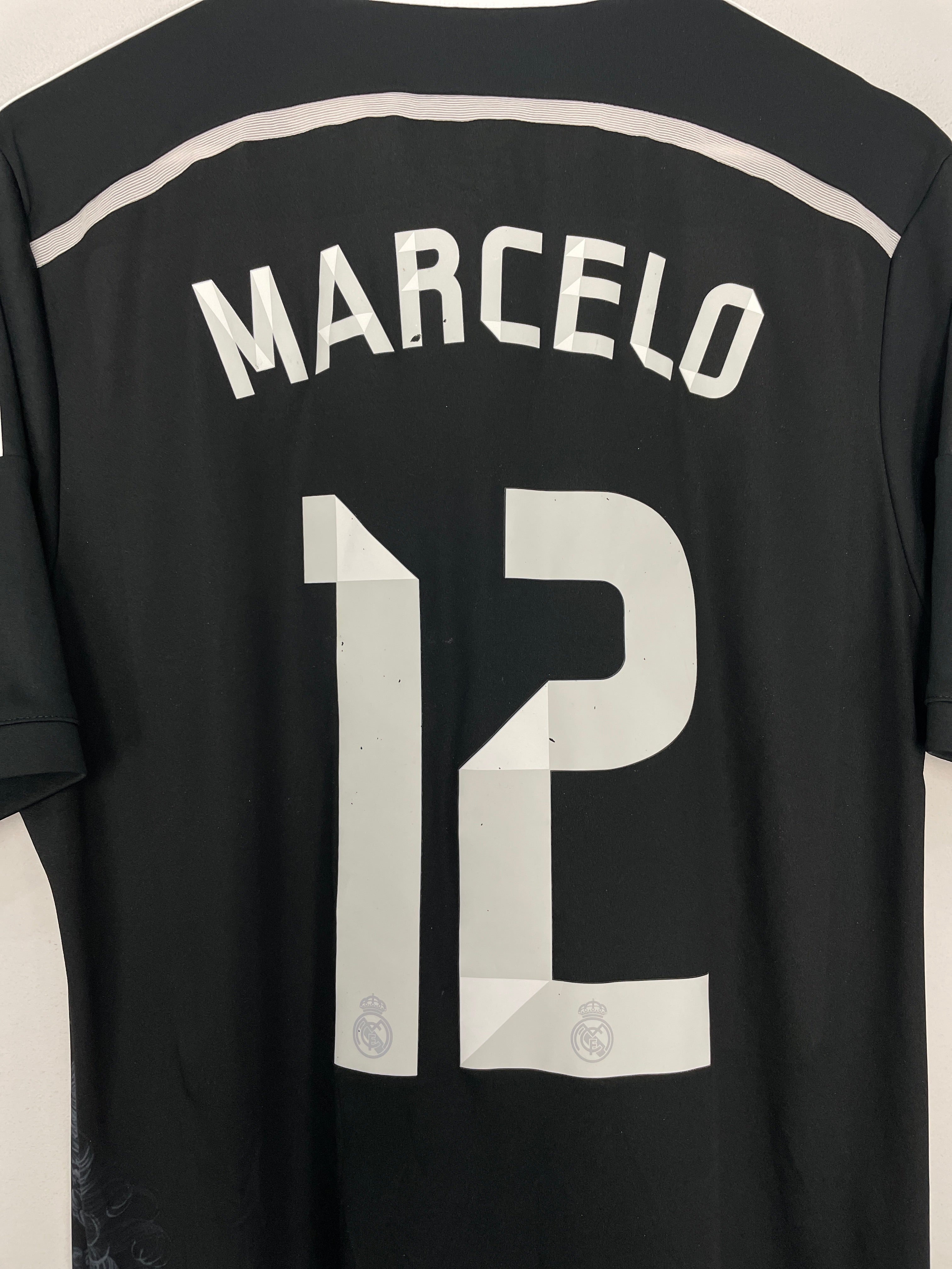 Shop 2014/15 REAL MADRID MARCELO #12 THIRD SHIRT (L) ADIDAS, classic football shirts, vintage football shirts & retro soccer jerseys at Cult Kits