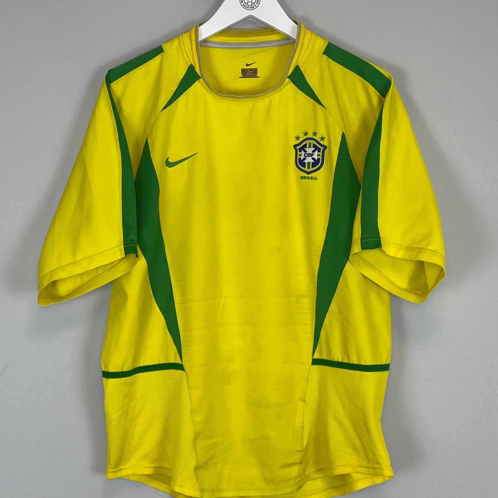 Shop 2002/03 BRAZIL HOME SHIRT (M) NIKE, classic football shirts, vintage football shirts & retro soccer jerseys at Cult Kits