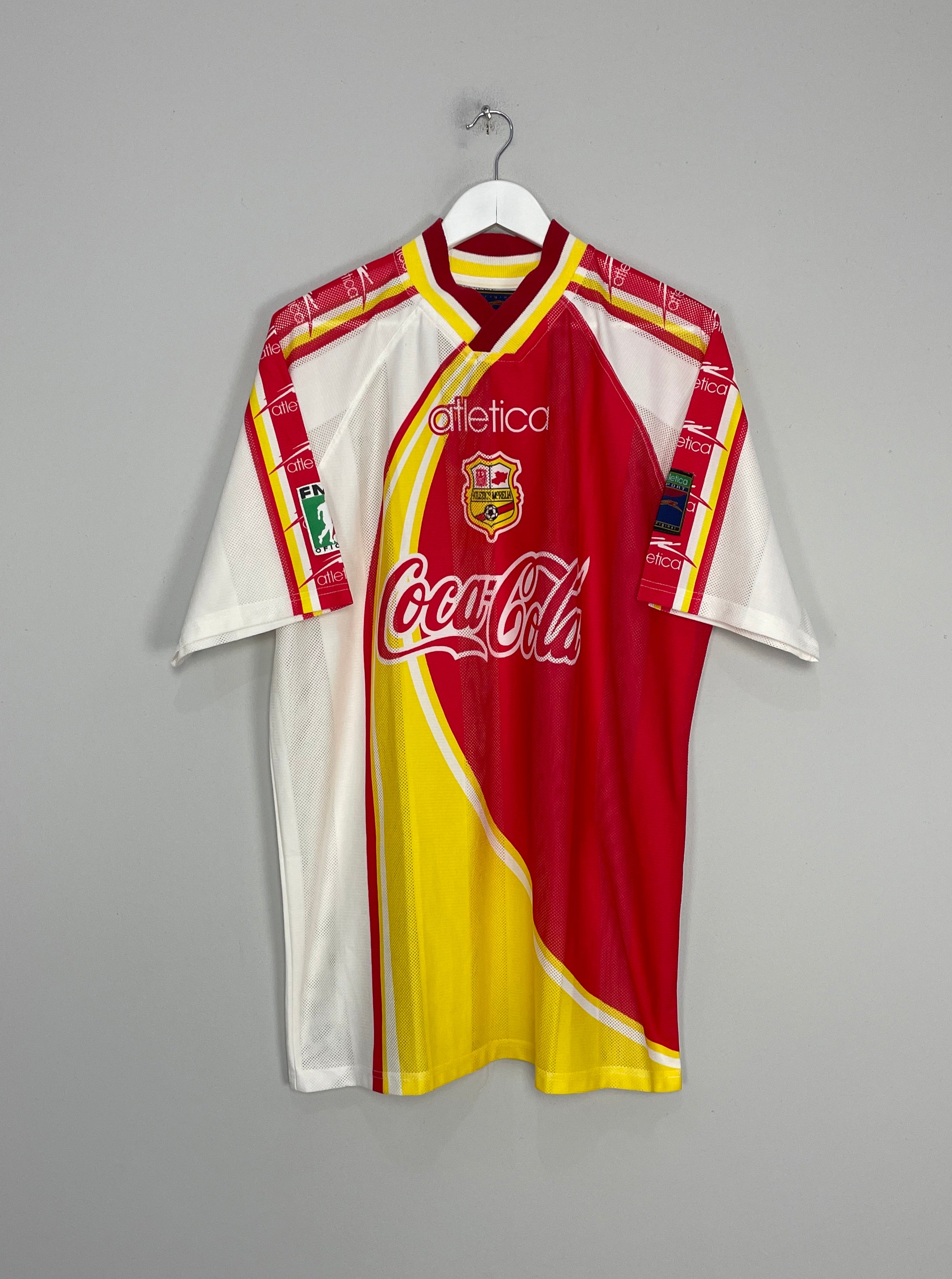 Shop 1998/99 MONARCAS MORELIA AWAY SHIRT (XL) ATLETICA, classic football shirts, vintage football shirts & retro soccer jerseys at Cult Kits