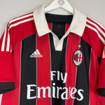 Shop 2012/13 AC MILAN **BALLOTELI** #45 HOME SHIRT (L) ADIDAS, classic football shirts, vintage football shirts & retro soccer jerseys at Cult Kits