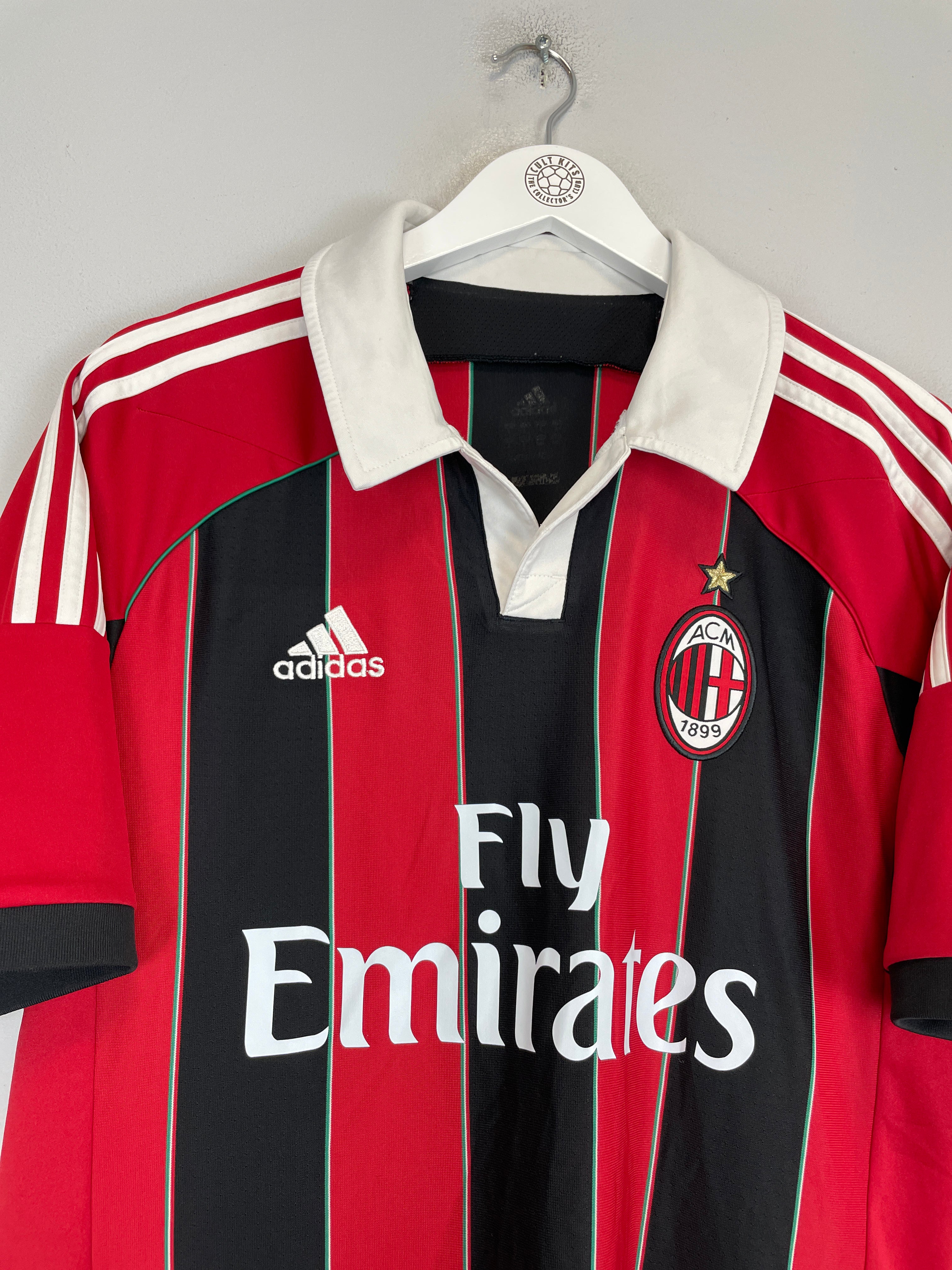 Shop 2012/13 AC MILAN **BALLOTELI** #45 HOME SHIRT (L) ADIDAS, classic football shirts, vintage football shirts & retro soccer jerseys at Cult Kits