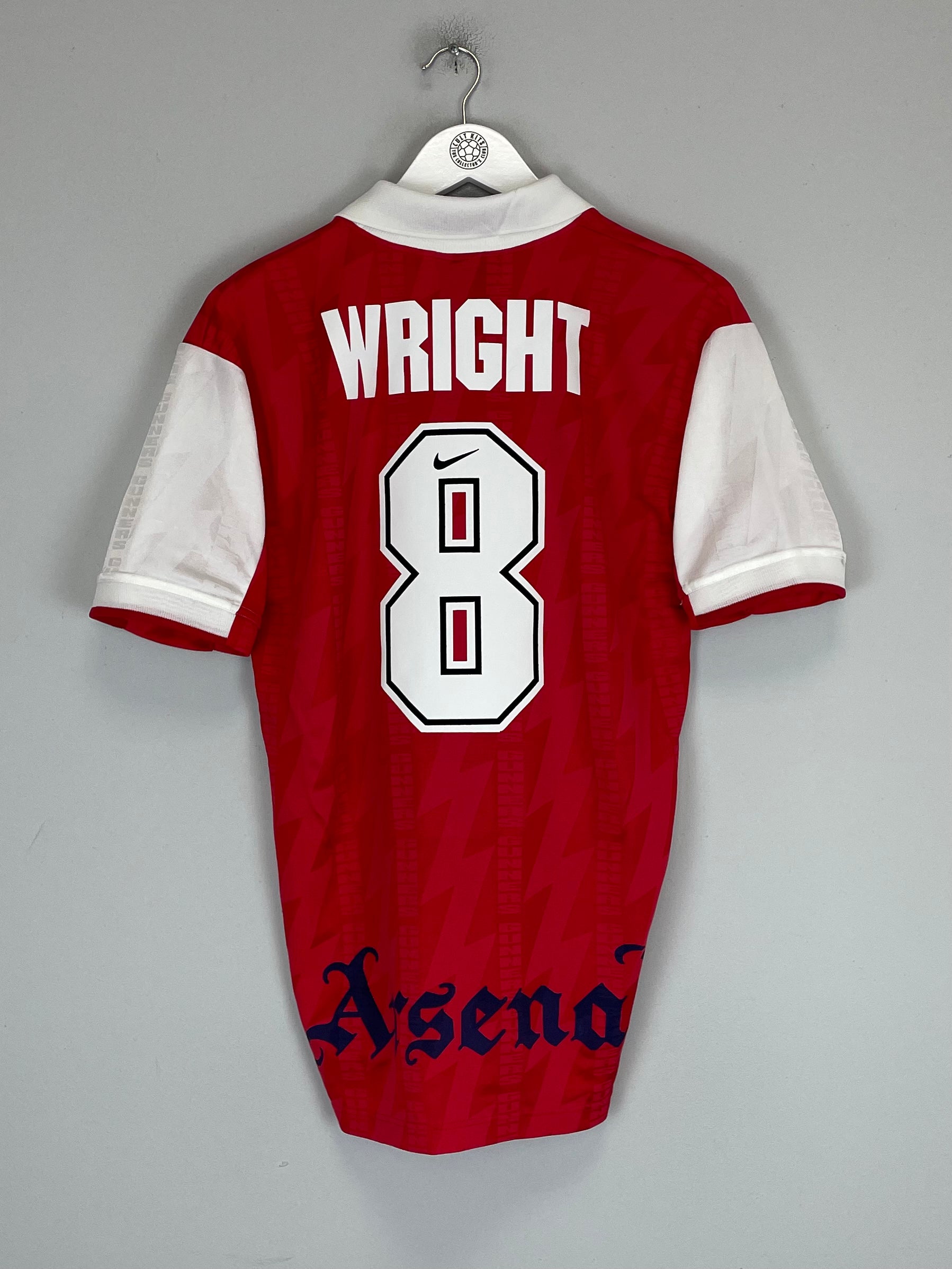 Shop 1994/96 ARSENAL WRIGHT #8 HOME SHIRT (S) NIKE, classic football shirts, vintage football shirts & retro soccer jerseys at Cult Kits