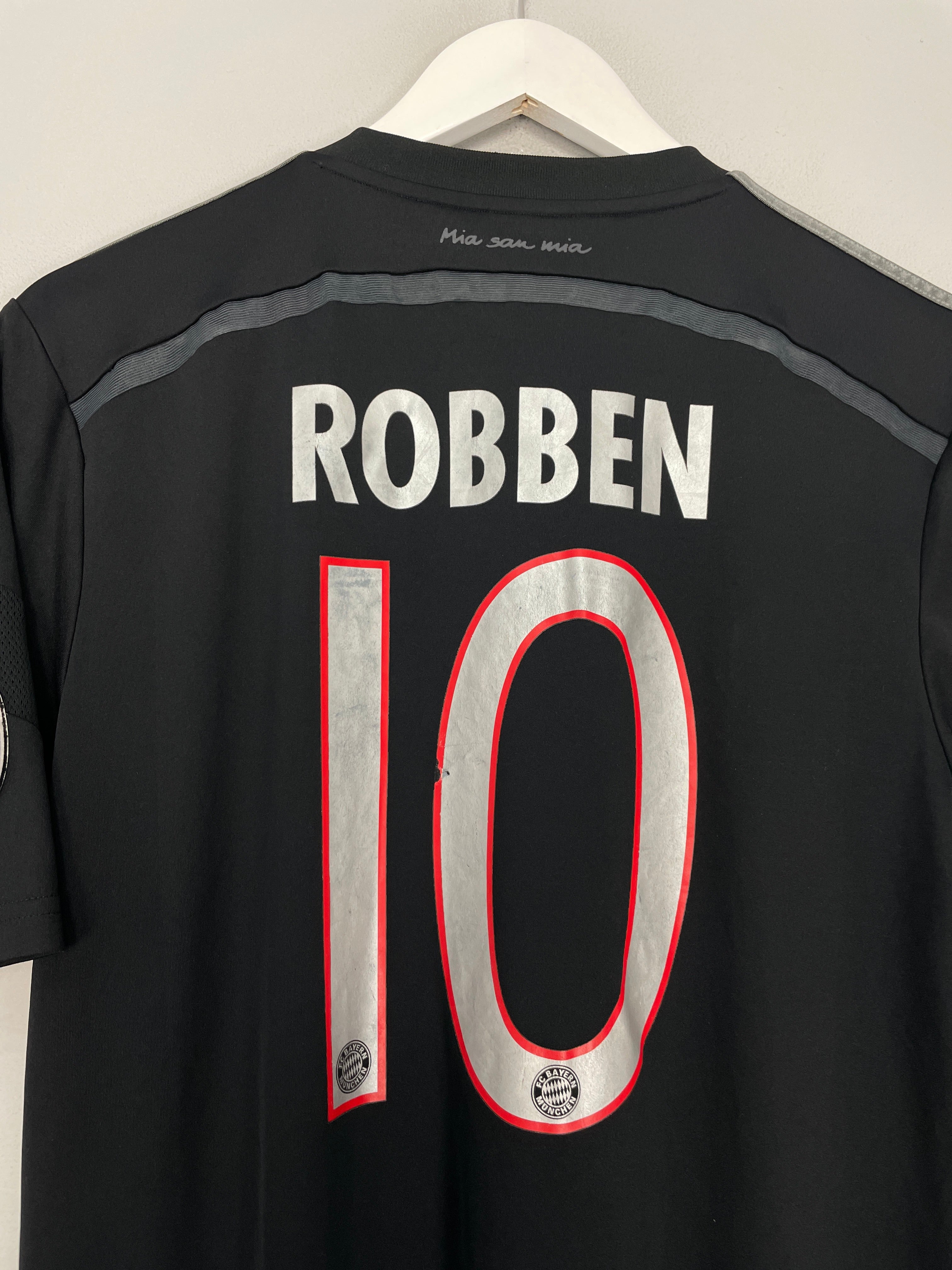 Shop 2014/15 BAYERN MUNICH ROBBEN #10 C/L THIRD SHIRT (M) ADIDAS, classic football shirts, vintage football shirts & retro soccer jerseys at Cult Kits