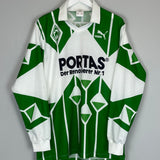 Shop 1991/92 WERDER BREMEN L/S AWAY SHIRT (L) PUMA, classic football shirts, vintage football shirts & retro soccer jerseys at Cult Kits