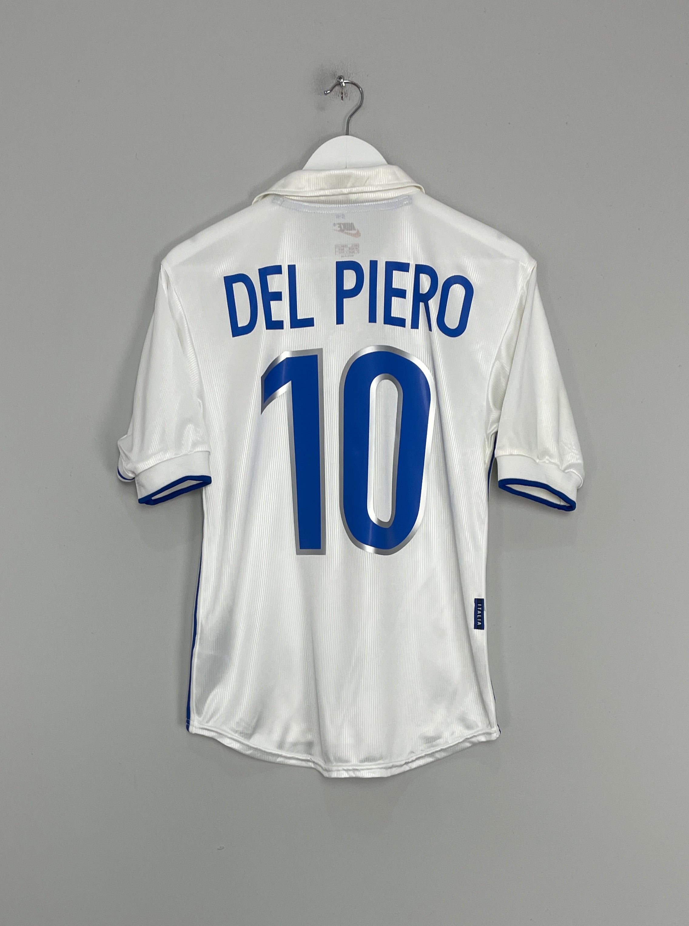Shop 1998/99 ITALY DEL PIERO #10 AWAY SHIRT (S) NIKE, classic football shirts, vintage football shirts & retro soccer jerseys at Cult Kits