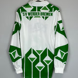 Shop 1991/92 WERDER BREMEN L/S AWAY SHIRT (L) PUMA, classic football shirts, vintage football shirts & retro soccer jerseys at Cult Kits