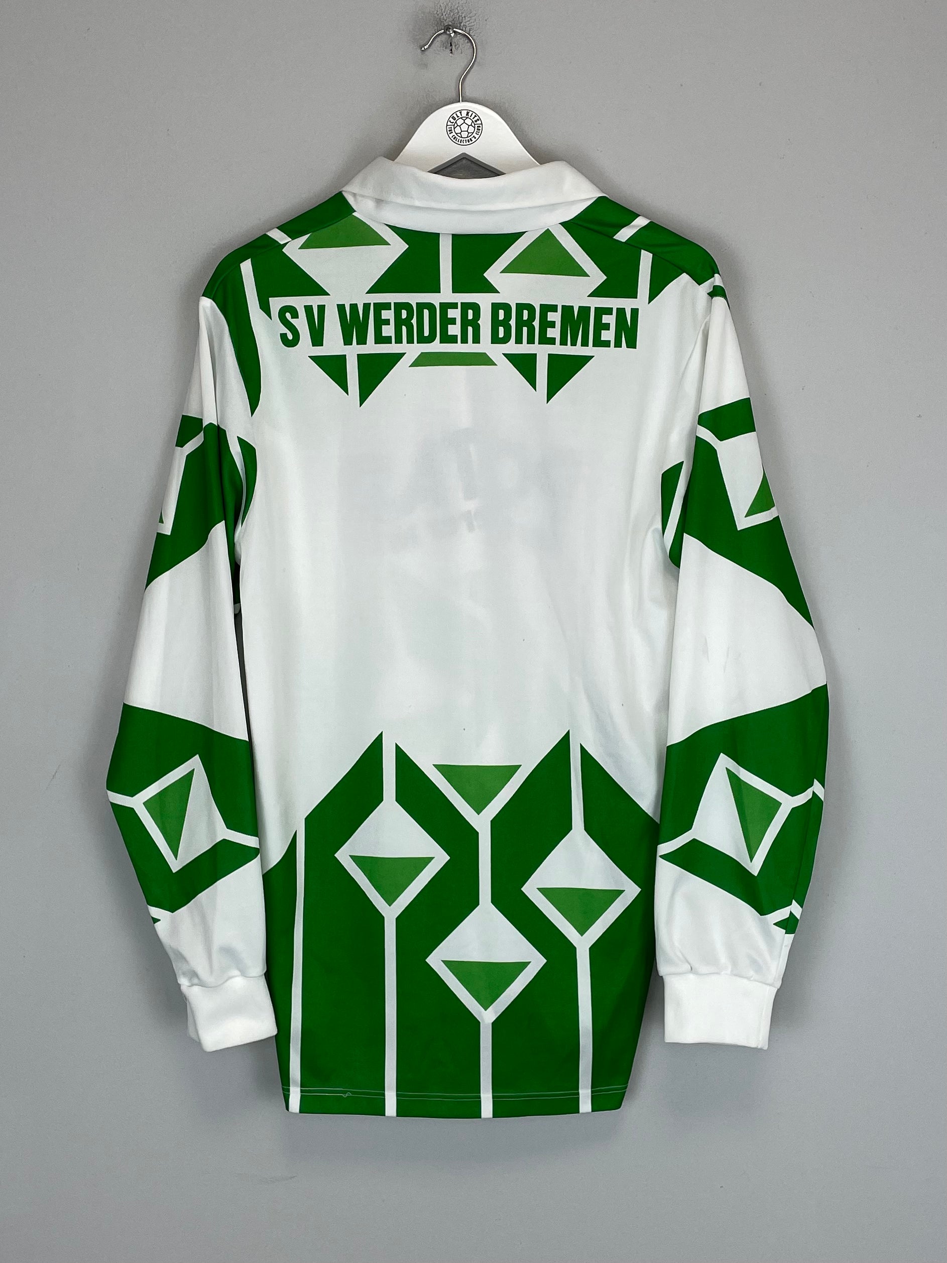 Shop 1991/92 WERDER BREMEN L/S AWAY SHIRT (L) PUMA, classic football shirts, vintage football shirts & retro soccer jerseys at Cult Kits