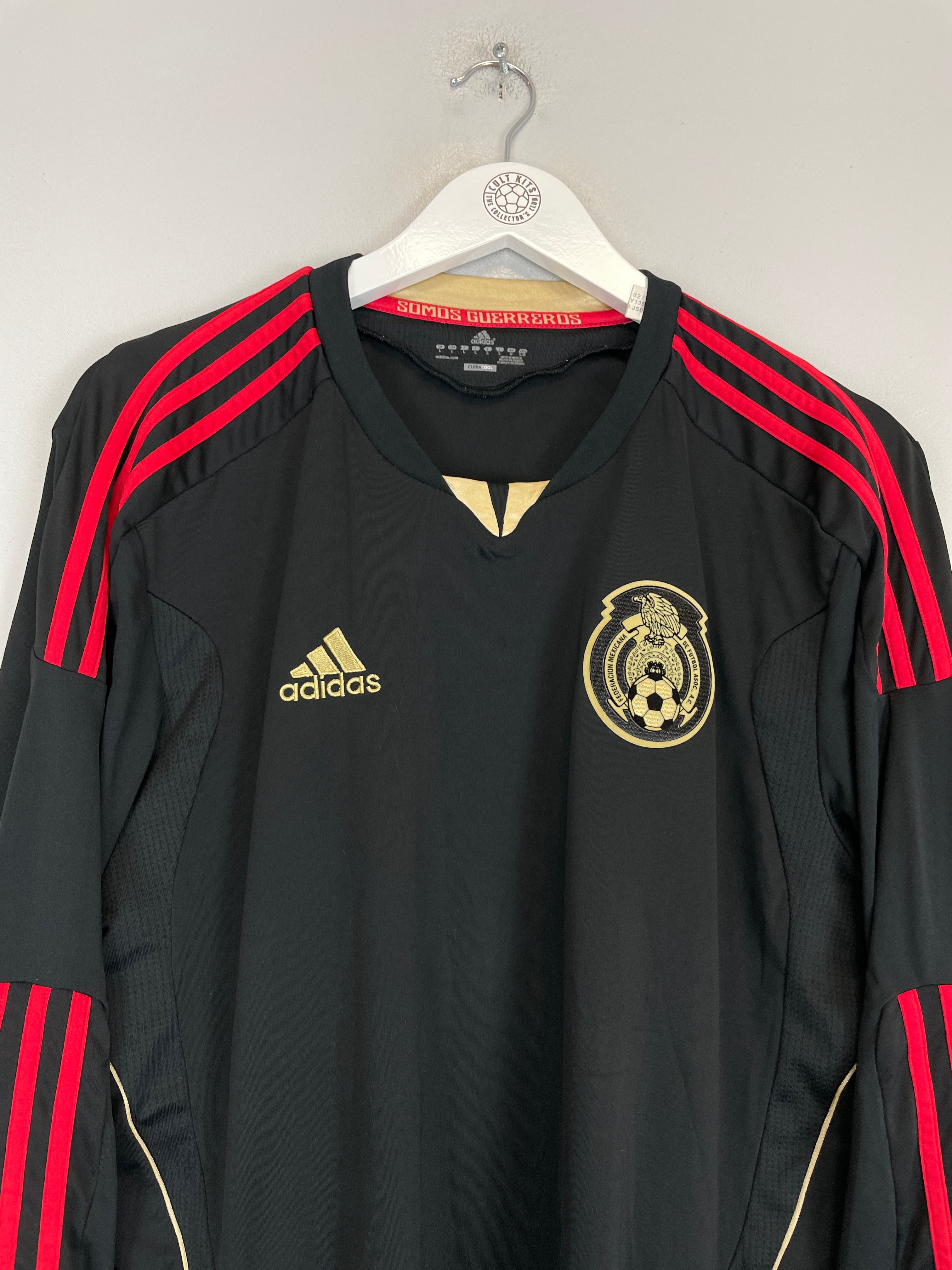 Shop 2011/12 MEXICO L/S AWAY SHIRT (L) ADIDAS, classic football shirts, vintage football shirts & retro soccer jerseys at Cult Kits