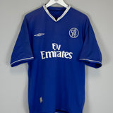 Shop 2003/05 CHELSEA VERON #20 HOME SHIRT (L) UMBRO, classic football shirts, vintage football shirts & retro soccer jerseys at Cult Kits