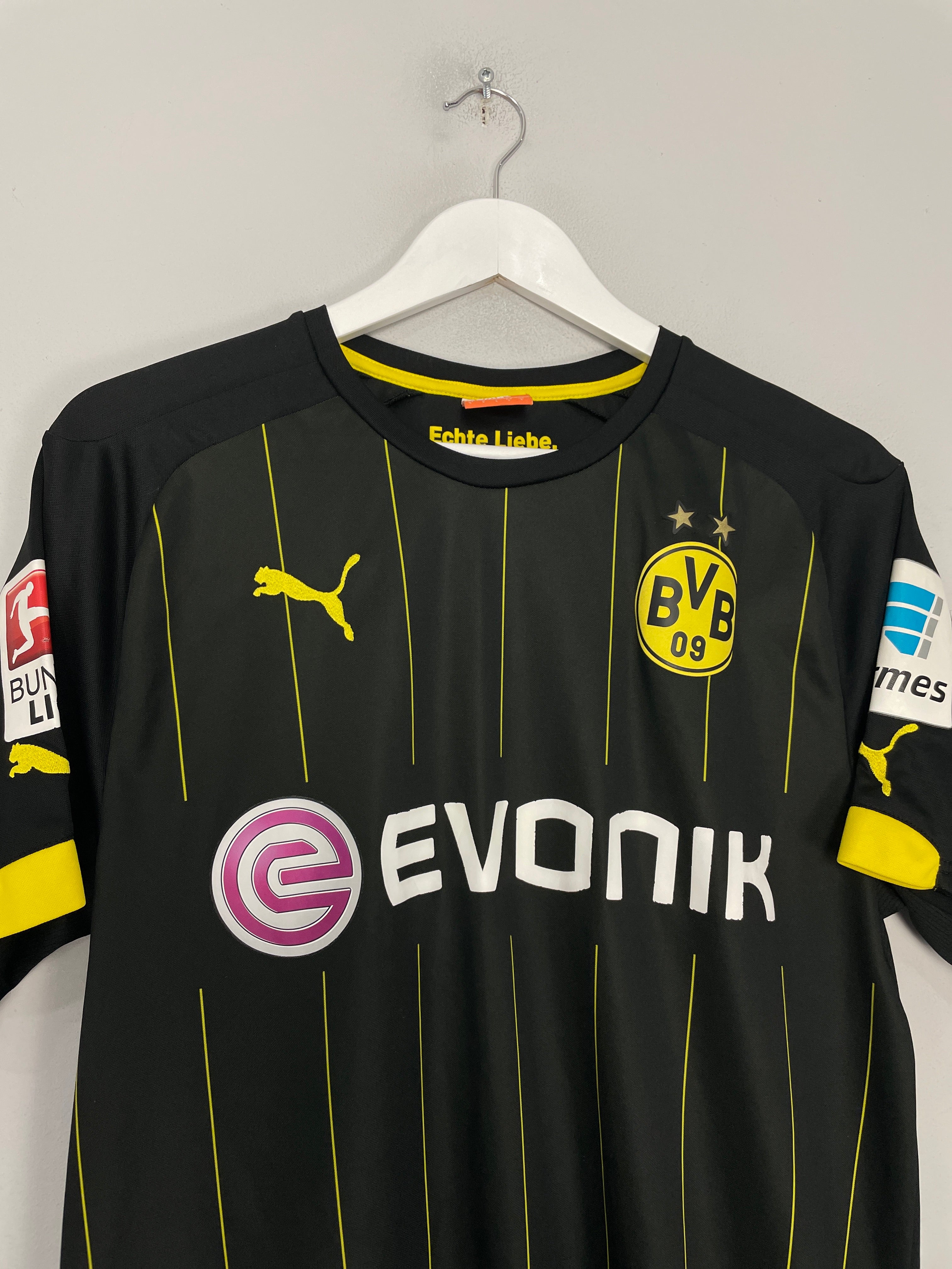 Shop 2014/15 DORTMUND KAGAWA #7 AWAY SHIRT (L) PUMA, classic football shirts, vintage football shirts & retro soccer jerseys at Cult Kits