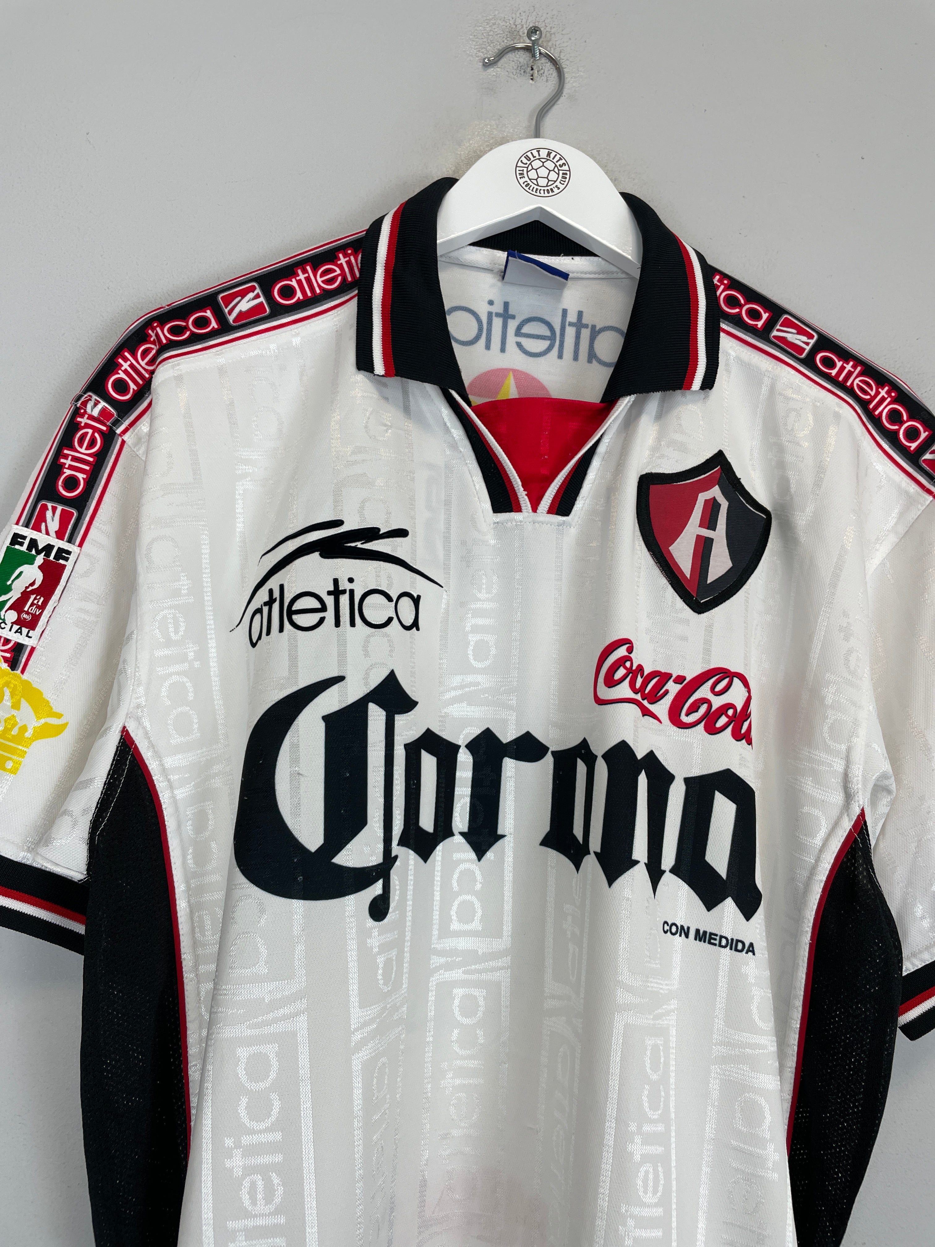 Shop 1996/97 ATLAS #8 AWAY SHIRT (M) ATLETICA, classic football shirts, vintage football shirts & retro soccer jerseys at Cult Kits