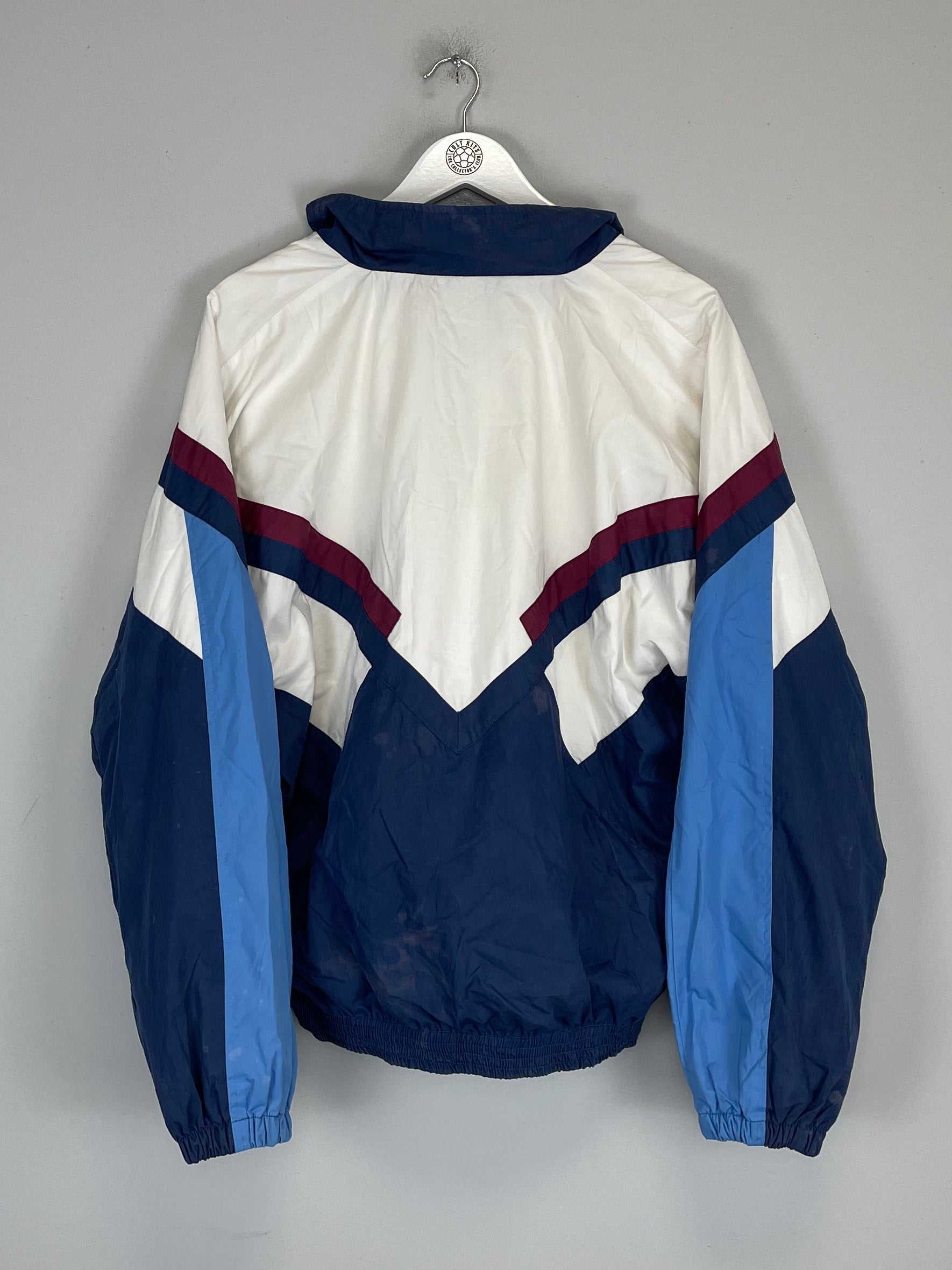 Shop 1990/92 ASTON VILLA TRAINING JACKET (M) UMBRO, classic football shirts, vintage football shirts & retro soccer jerseys at Cult Kits