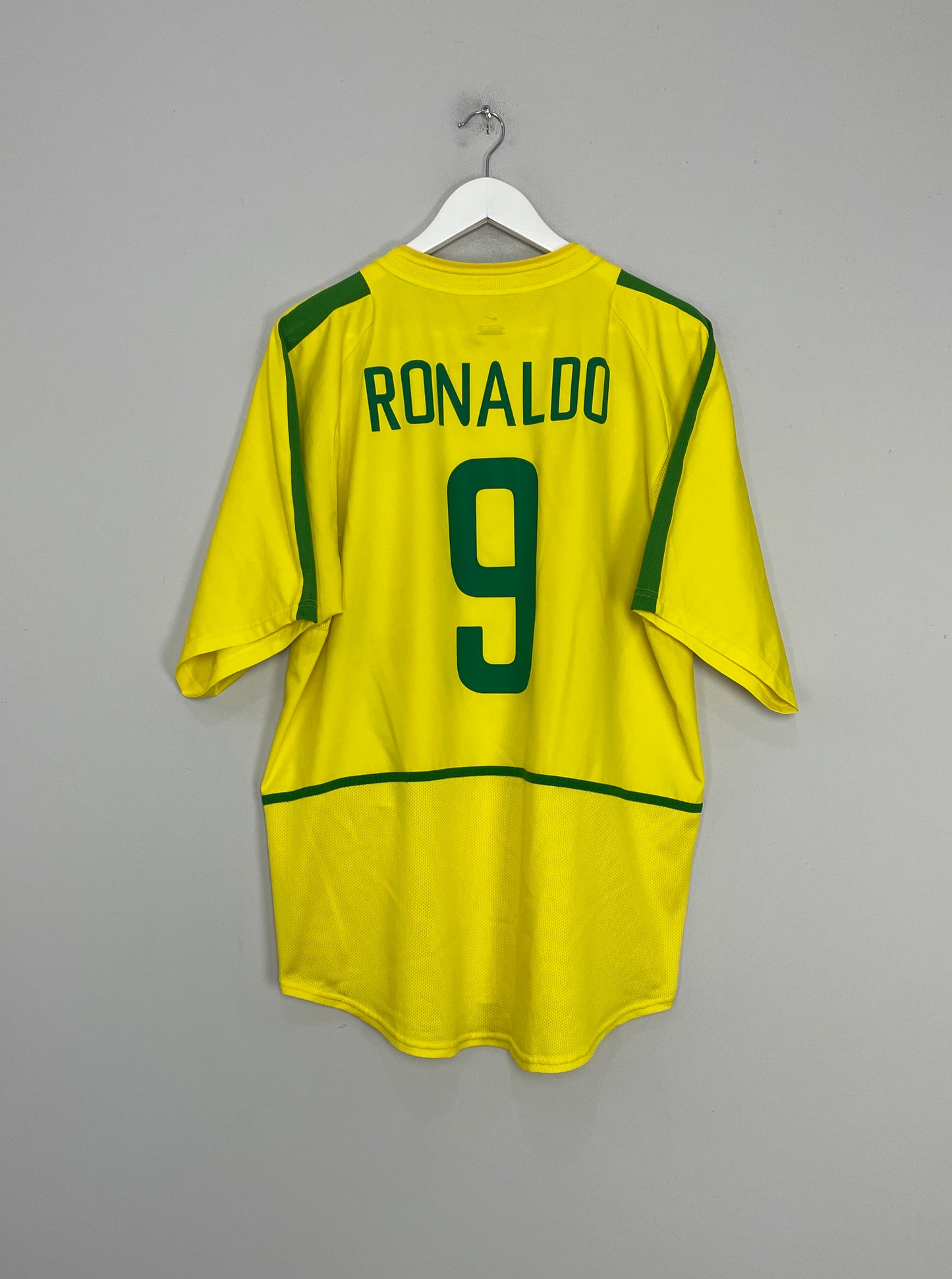 Image of the Brazil Ronaldo shirt from the 2002/04 season