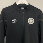 Shop 2022/23 HEARTS 1/4 ZIP DRILL TOP (L) UMBRO, classic football shirts, vintage football shirts & retro soccer jerseys at Cult Kits