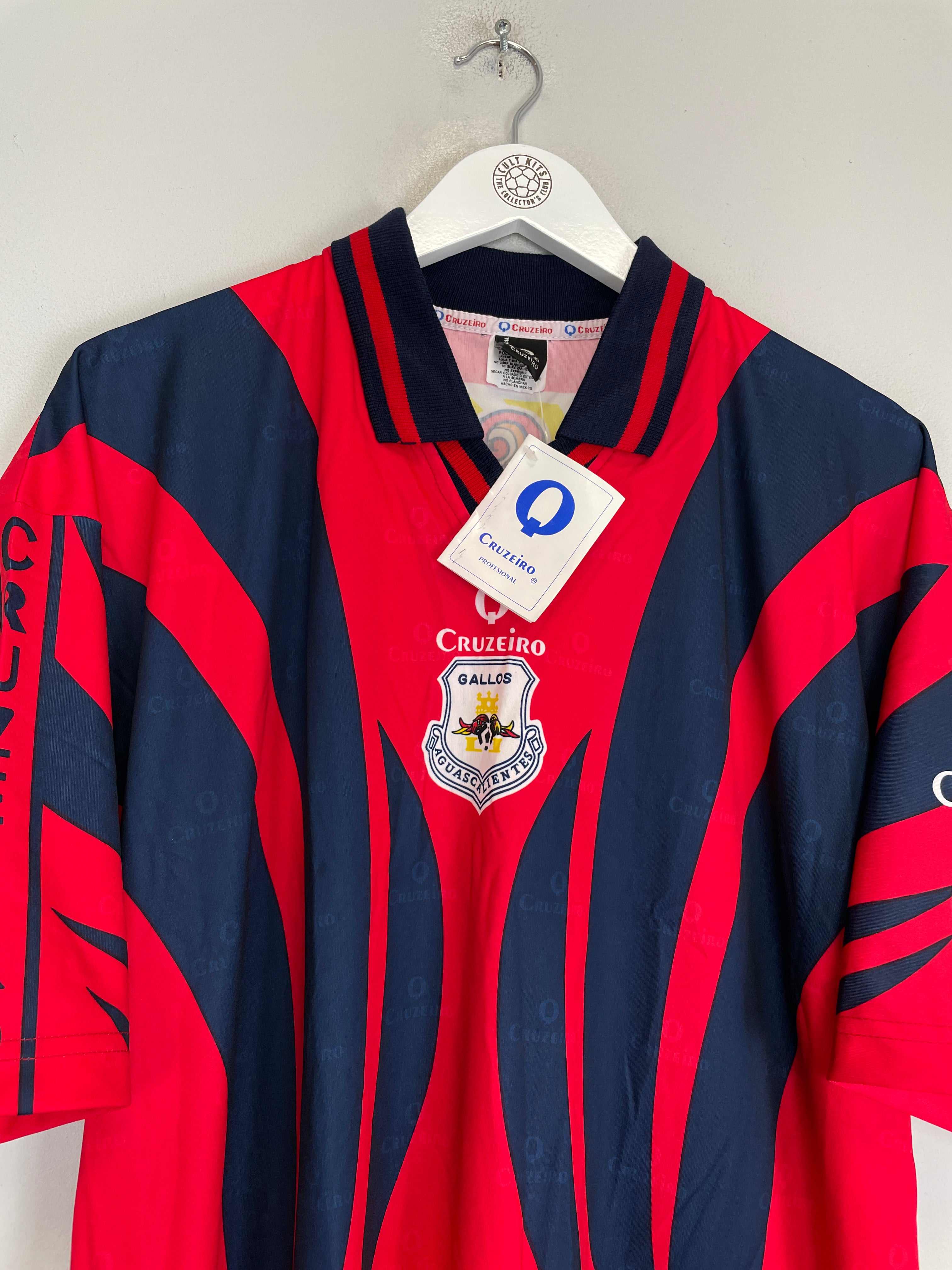 Shop 1997/98 GALLOS DE AGUASCALIENTES *BNWT* AWAY SHIRT (L) CRUZEIRO, classic football shirts, vintage football shirts & retro soccer jerseys at Cult Kits