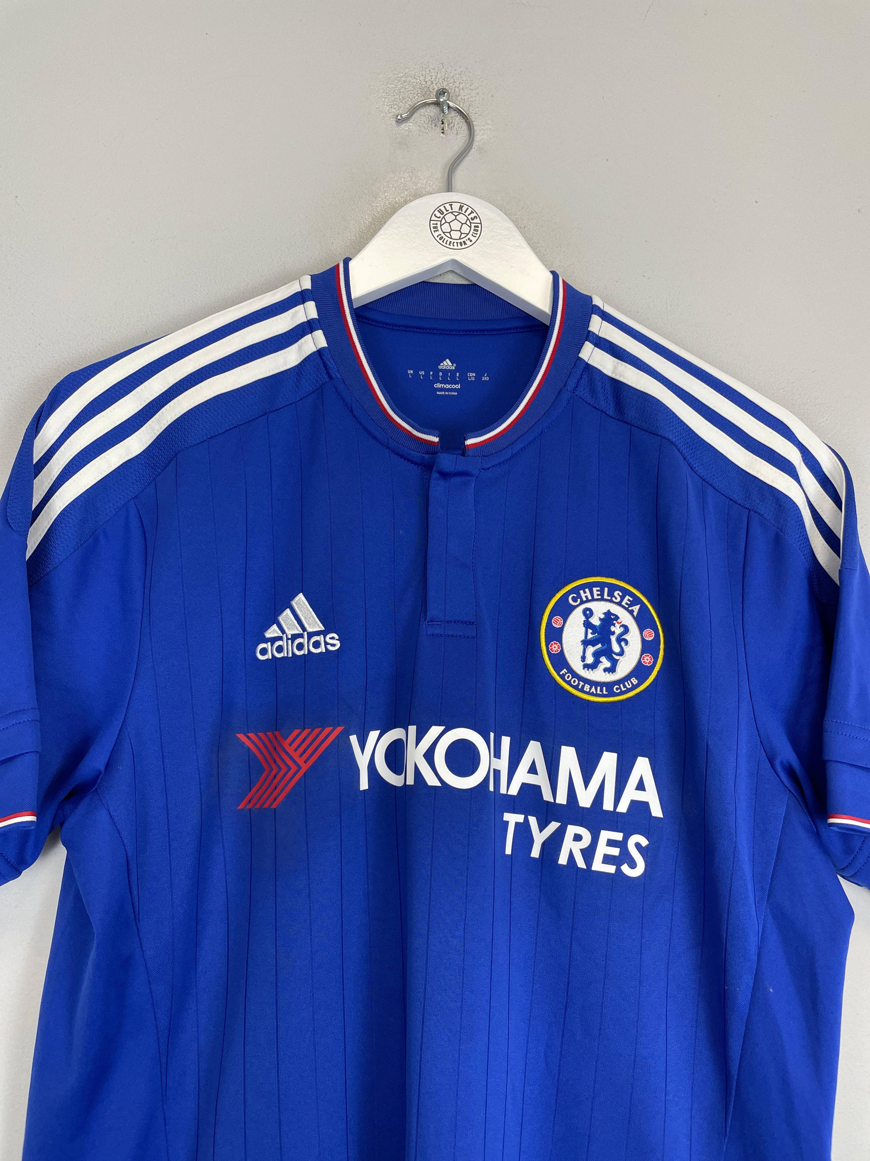 Shop 2015/16 CHELSEA FABREGAS #4 HOME SHIRT (L) ADIDAS, classic football shirts, vintage football shirts & retro soccer jerseys at Cult Kits