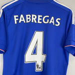Shop 2015/16 CHELSEA FABREGAS #4 HOME SHIRT (L) ADIDAS, classic football shirts, vintage football shirts & retro soccer jerseys at Cult Kits