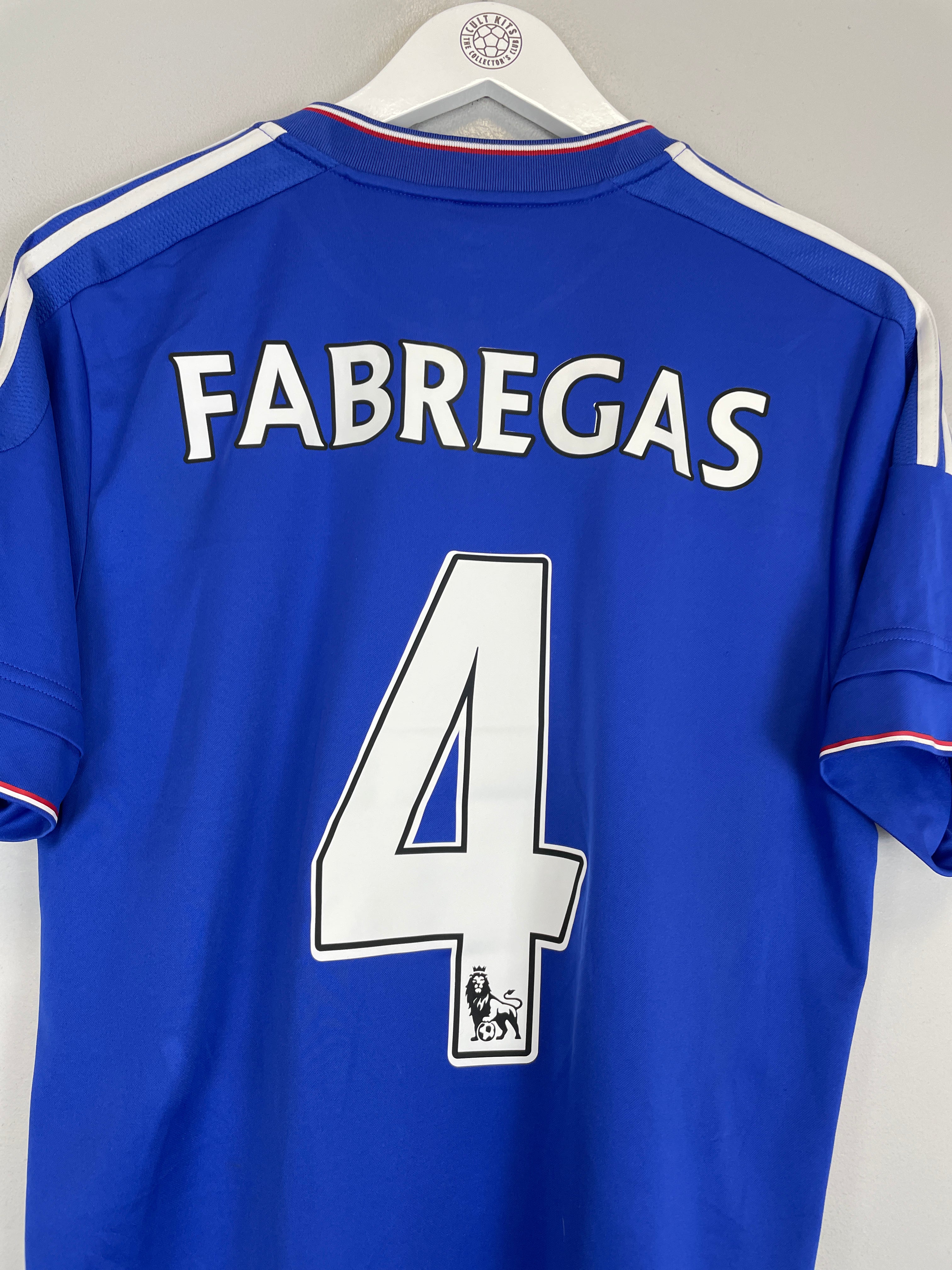 Shop 2015/16 CHELSEA FABREGAS #4 HOME SHIRT (L) ADIDAS, classic football shirts, vintage football shirts & retro soccer jerseys at Cult Kits