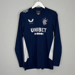 Shop 2020/21 RANGERS L/S TRAINING SHIRT (M) CASTORE, classic football shirts, vintage football shirts & retro soccer jerseys at Cult Kits