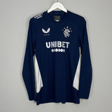 Shop 2020/21 RANGERS L/S TRAINING SHIRT (M) CASTORE, classic football shirts, vintage football shirts & retro soccer jerseys at Cult Kits