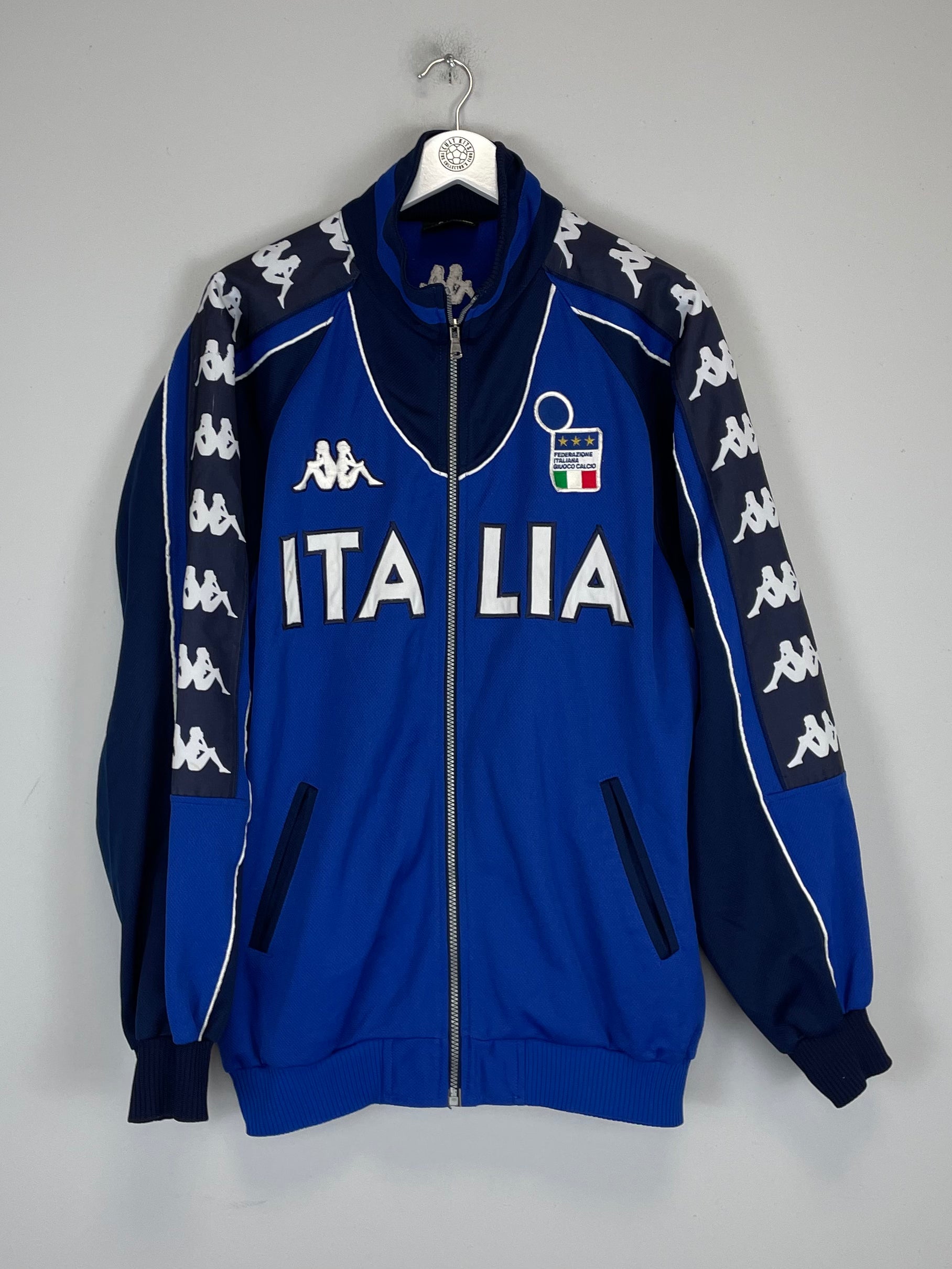 Shop 2000 ITALY TRAINING JACKET (XXL) KAPPA, classic football shirts, vintage football shirts & retro soccer jerseys at Cult Kits