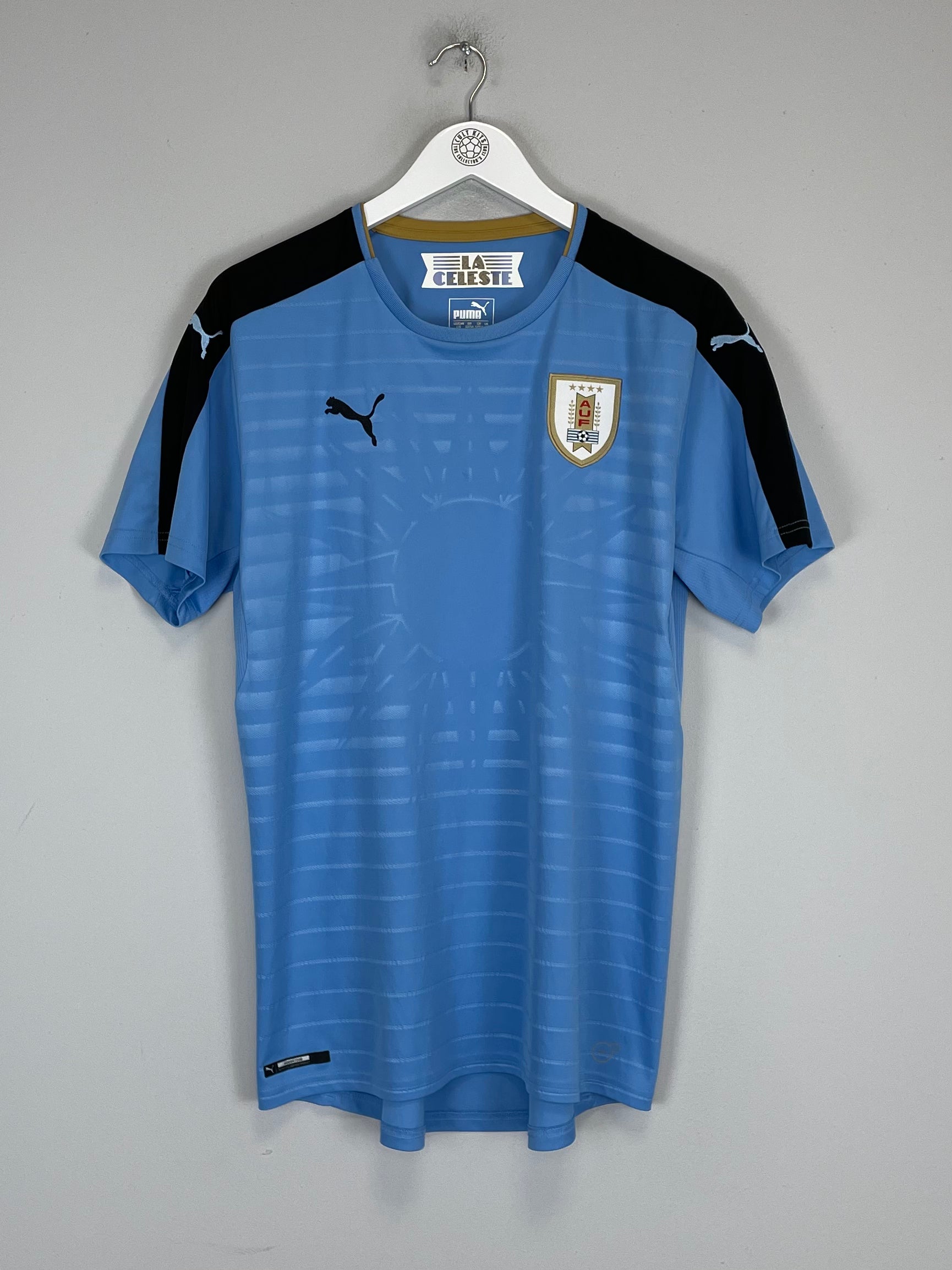 Shop 2016/17 URUGUAY HOME SHIRT (L) PUMA, classic football shirts, vintage football shirts & retro soccer jerseys at Cult Kits