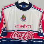 Shop 1998/99 CHIVAS GUADALAJARA TRAINING SHIRT (L) ATLETICA, classic football shirts, vintage football shirts & retro soccer jerseys at Cult Kits