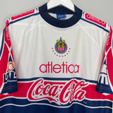 Shop 1998/99 CHIVAS GUADALAJARA TRAINING SHIRT (L) ATLETICA, classic football shirts, vintage football shirts & retro soccer jerseys at Cult Kits