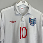 Shop 2009/10 ENGLAND ROONEY #10 L/S HOME SHIRT (L) UMBRO, classic football shirts, vintage football shirts & retro soccer jerseys at Cult Kits
