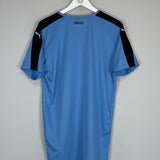 Shop 2016/17 URUGUAY HOME SHIRT (L) PUMA, classic football shirts, vintage football shirts & retro soccer jerseys at Cult Kits