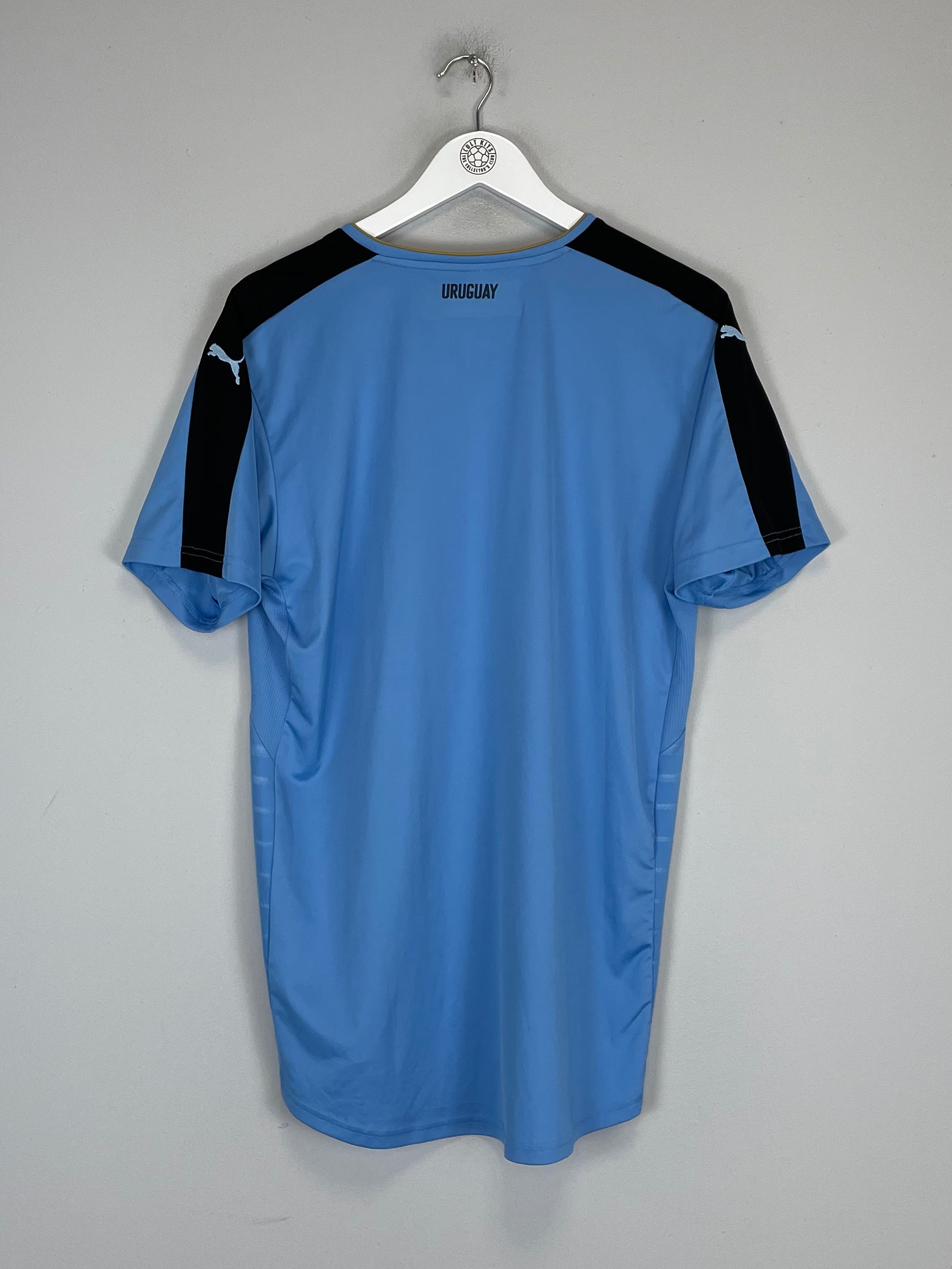 Shop 2016/17 URUGUAY HOME SHIRT (L) PUMA, classic football shirts, vintage football shirts & retro soccer jerseys at Cult Kits