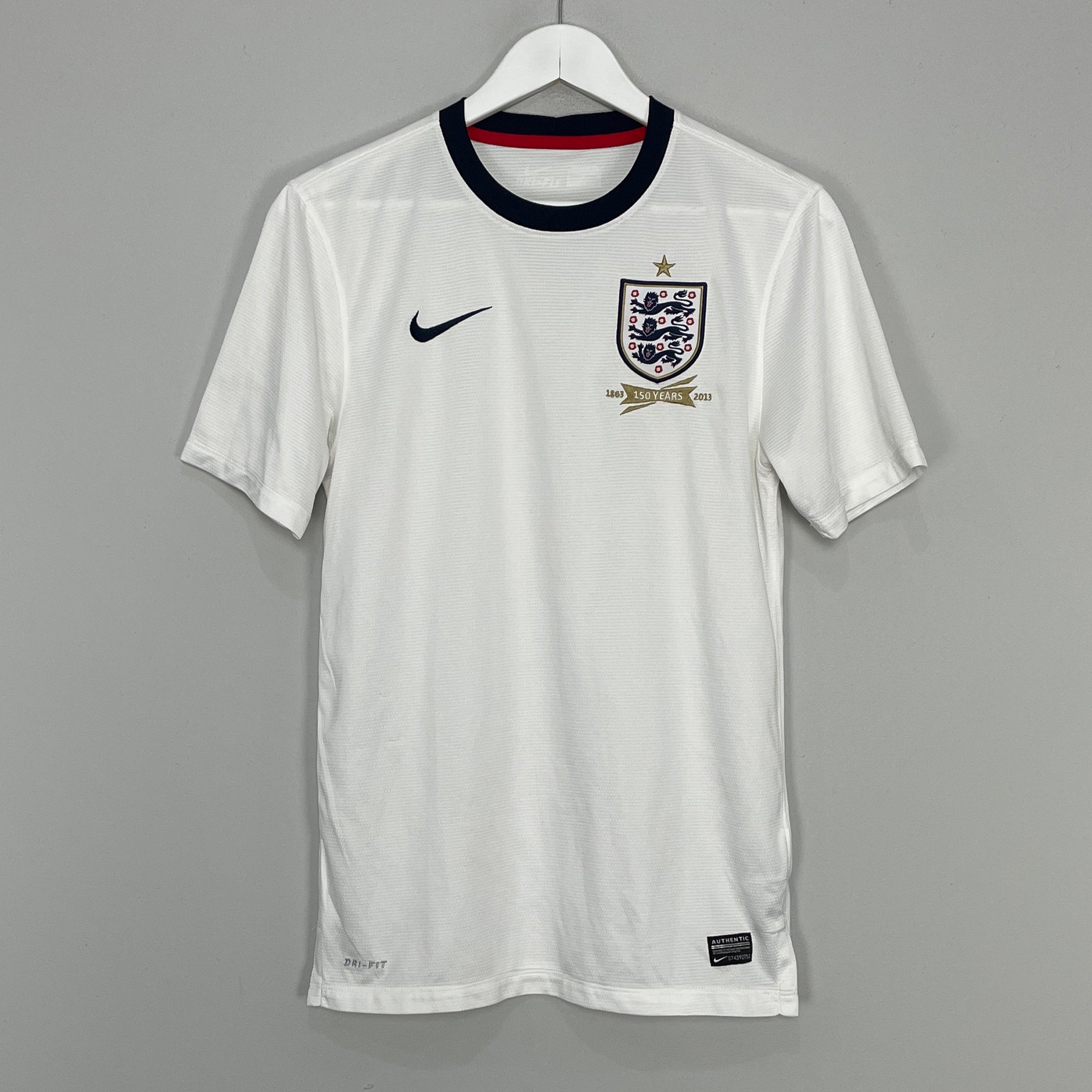 Shop 2013 ENGLAND *150 YEAR* HOME SHIRT (S) NIKE, classic football shirts, vintage football shirts & retro soccer jerseys at Cult Kits
