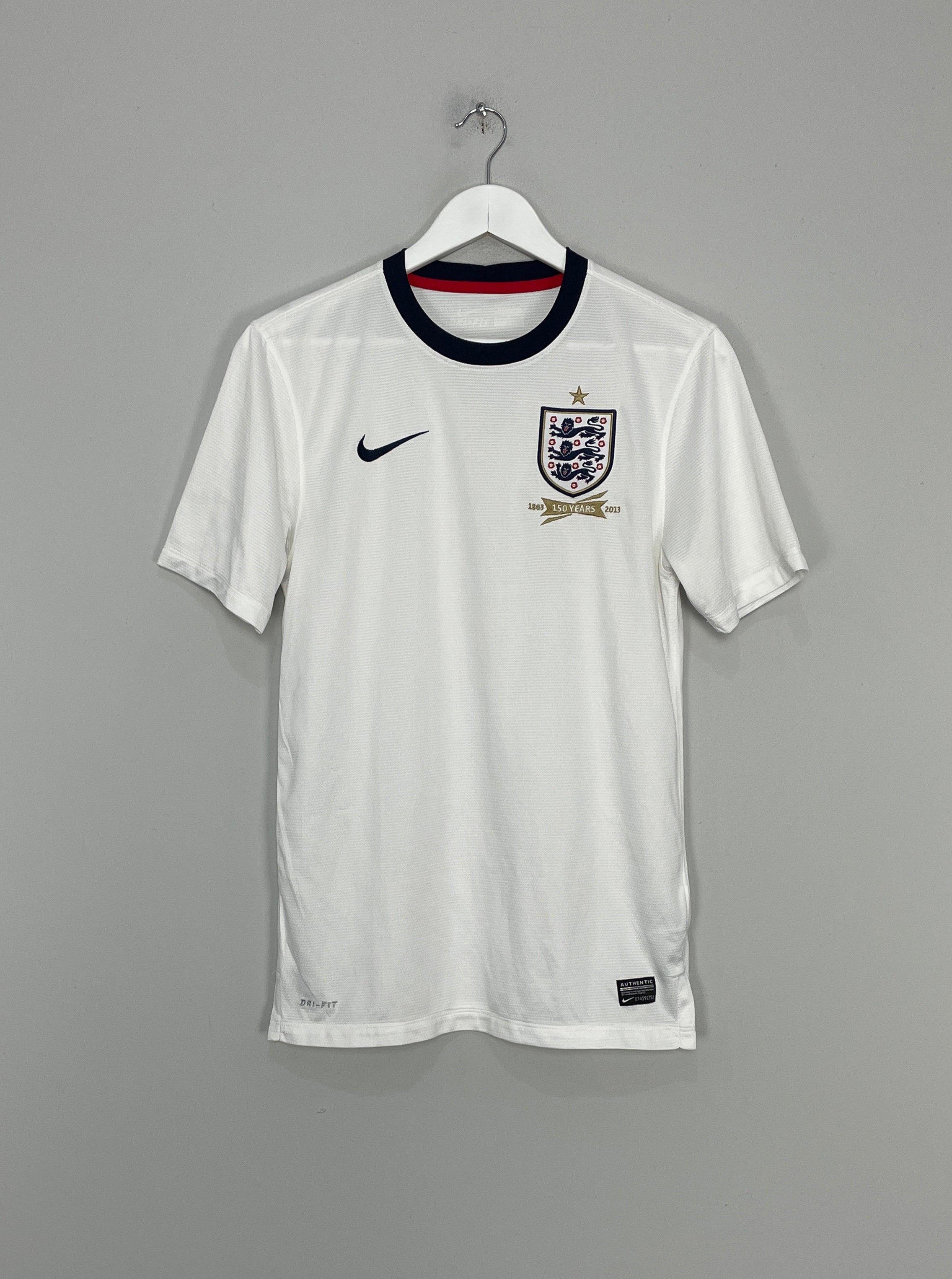 Shop 2013 ENGLAND *150 YEAR* HOME SHIRT (S) NIKE, classic football shirts, vintage football shirts & retro soccer jerseys at Cult Kits