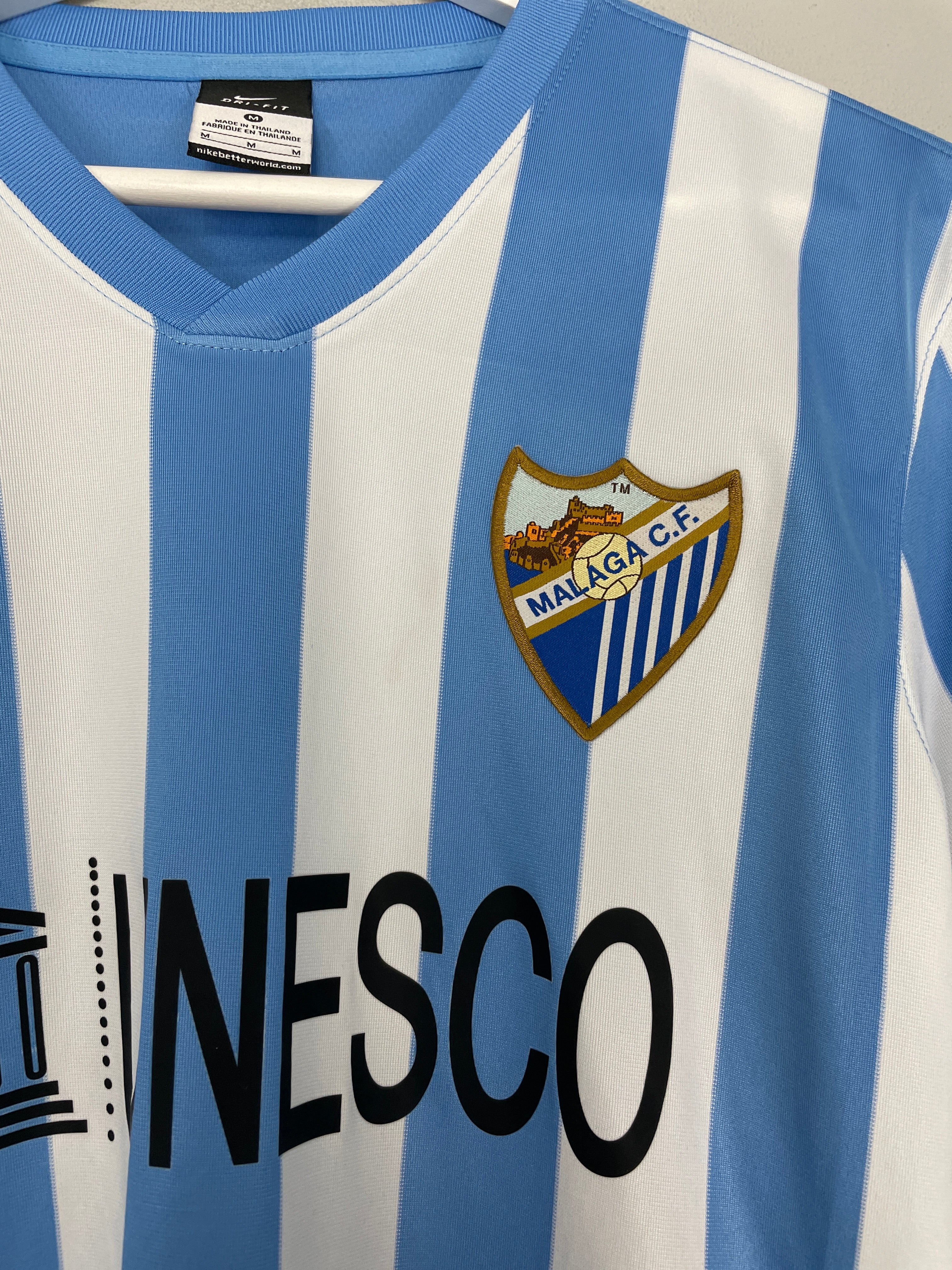 Shop 2014/15 MALAGA LUIS ALBERTO #22 HOME SHIRT (M) NIKE, classic football shirts, vintage football shirts & retro soccer jerseys at Cult Kits