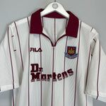 Shop 2002/03 WEST HAM AWAY SHIRT (XL) FILA, classic football shirts, vintage football shirts & retro soccer jerseys at Cult Kits
