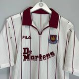 Shop 2002/03 WEST HAM AWAY SHIRT (XL) FILA, classic football shirts, vintage football shirts & retro soccer jerseys at Cult Kits