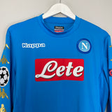 2016/17 NAPOLI HAMSIK #17 C/L L/S HOME SHIRT (XL) KAPPA