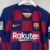 Shop 2019/20 BARCELONA MESSI #10 *BNWT* HOME SHIRT (L) NIKE, classic football shirts, vintage football shirts & retro soccer jerseys at Cult Kits
