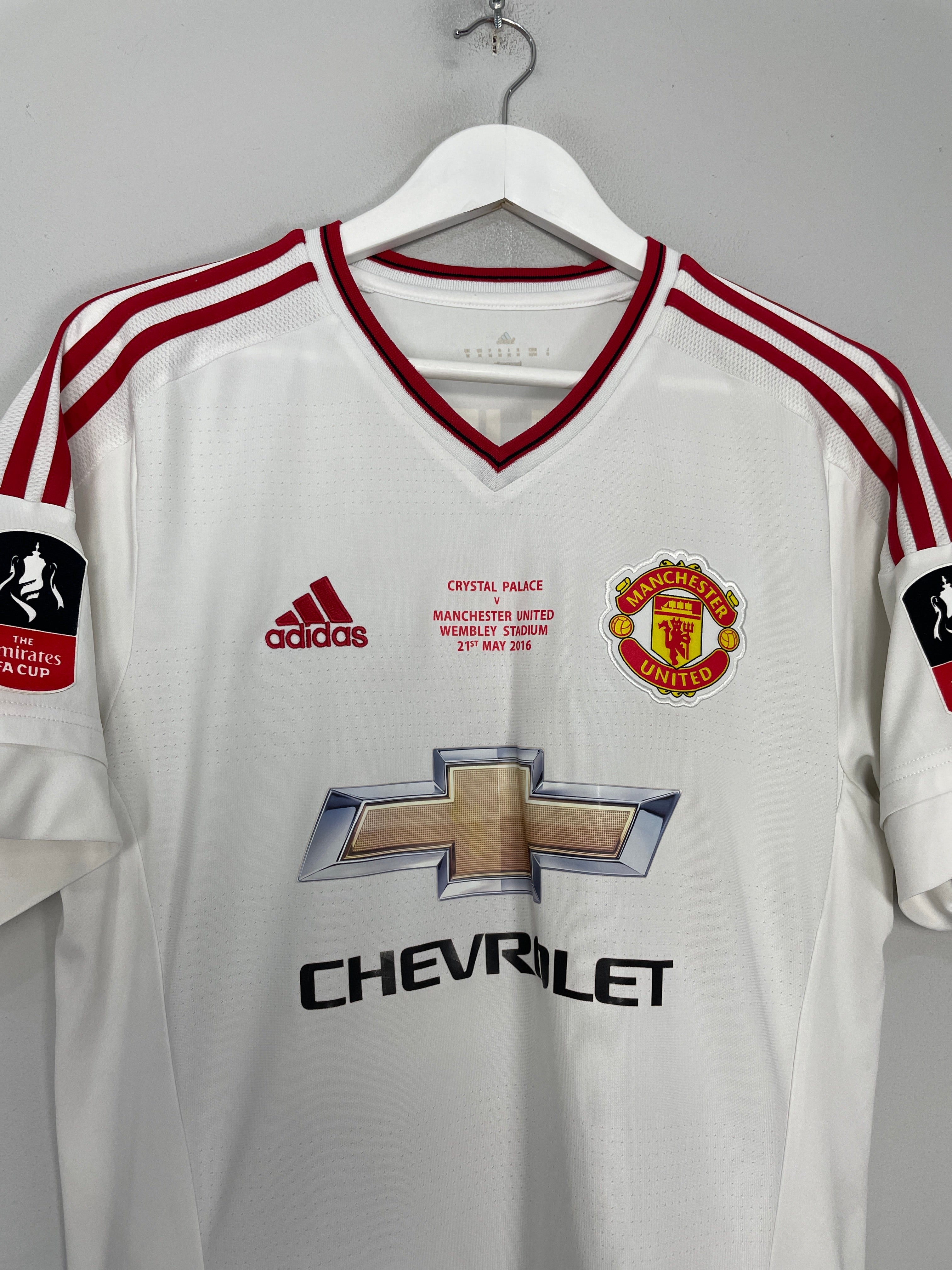 Shop 2015/16 MANCHESTER UNITED RASHFORD #39 FA CUP AWAY SHIRT (M) ADIDAS, classic football shirts, vintage football shirts & retro soccer jerseys at Cult Kits