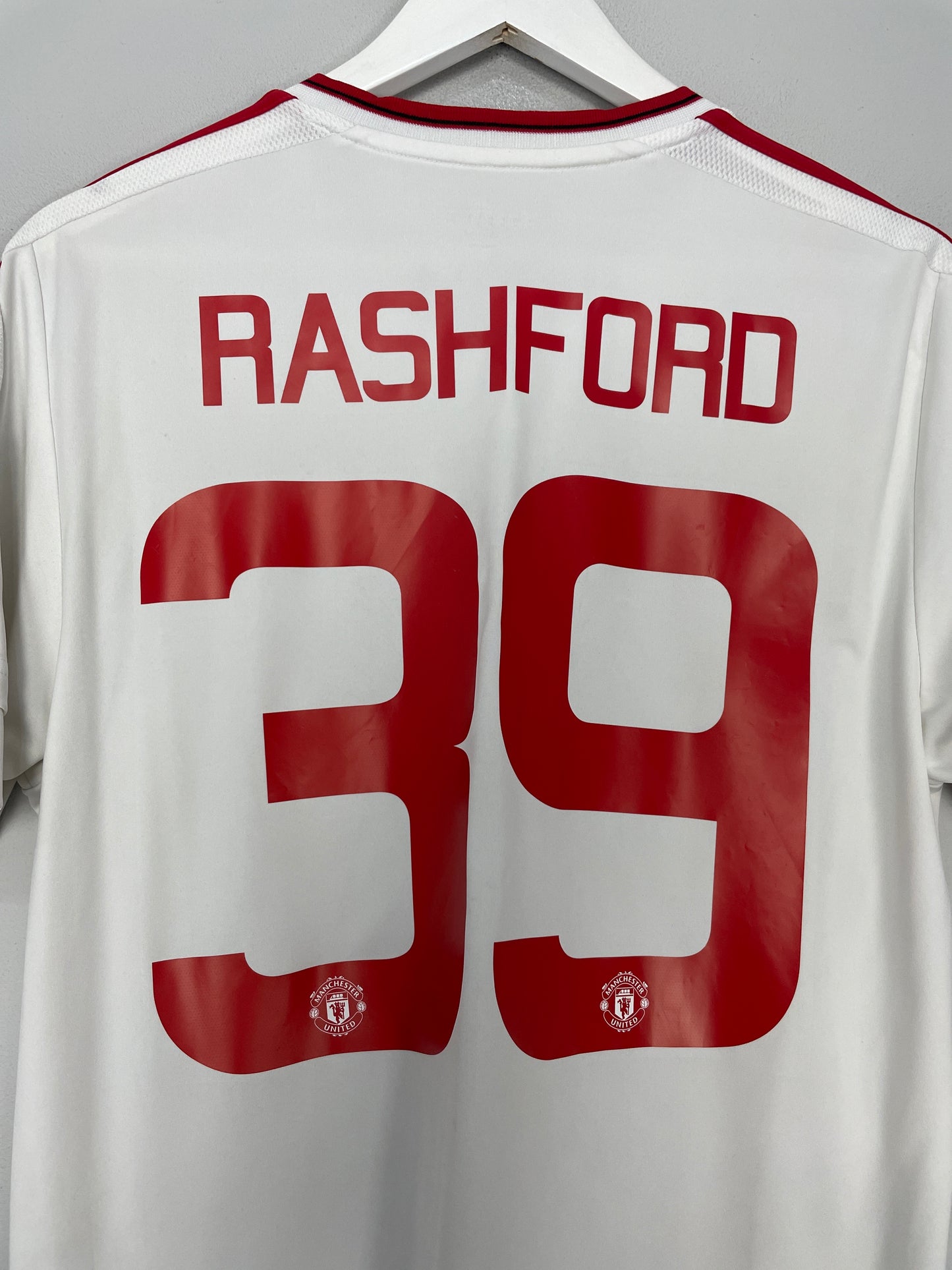 2015/16 MANCHESTER UNITED RASHFORD #39 FA CUP AWAY SHIRT (M) ADIDAS