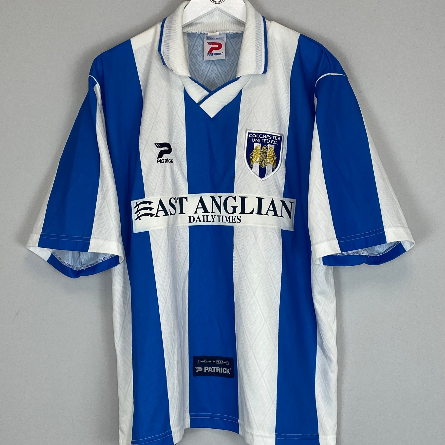 Shop 1999/00 COLCHESTER UNITED HOME SHIRT (XL) PATRICK, classic football shirts, vintage football shirts & retro soccer jerseys at Cult Kits