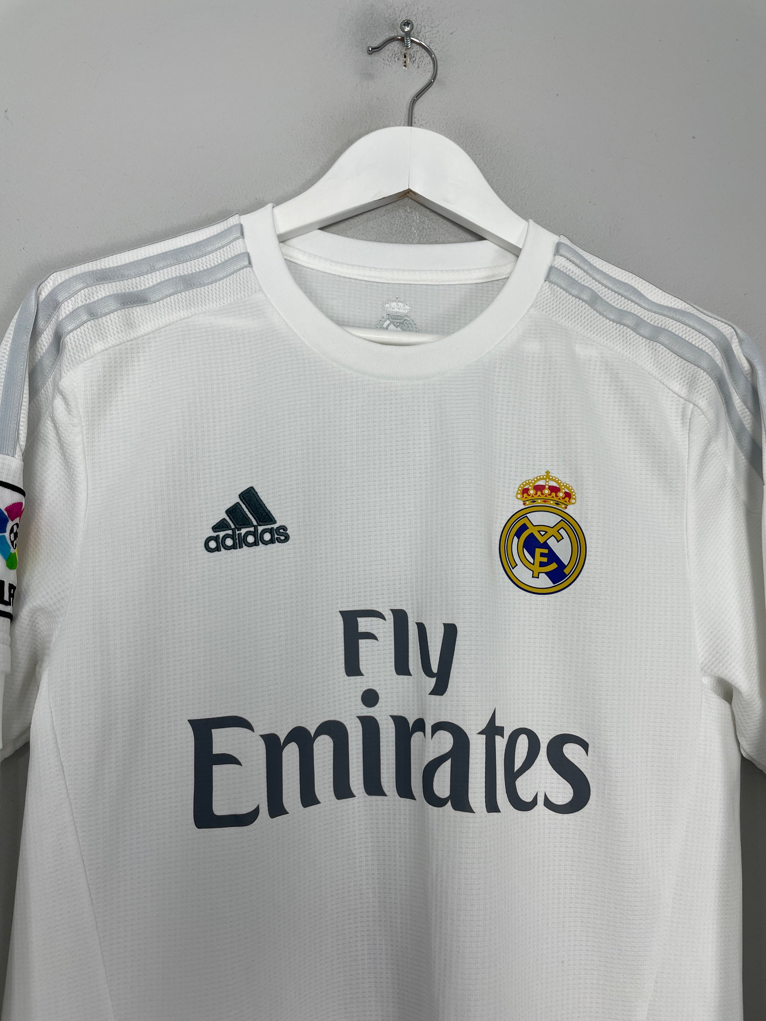 Shop 2015/16 REAL MADRID RONALDO #7 L/S HOME SHIRT (M) ADIDAS, classic football shirts, vintage football shirts & retro soccer jerseys at Cult Kits