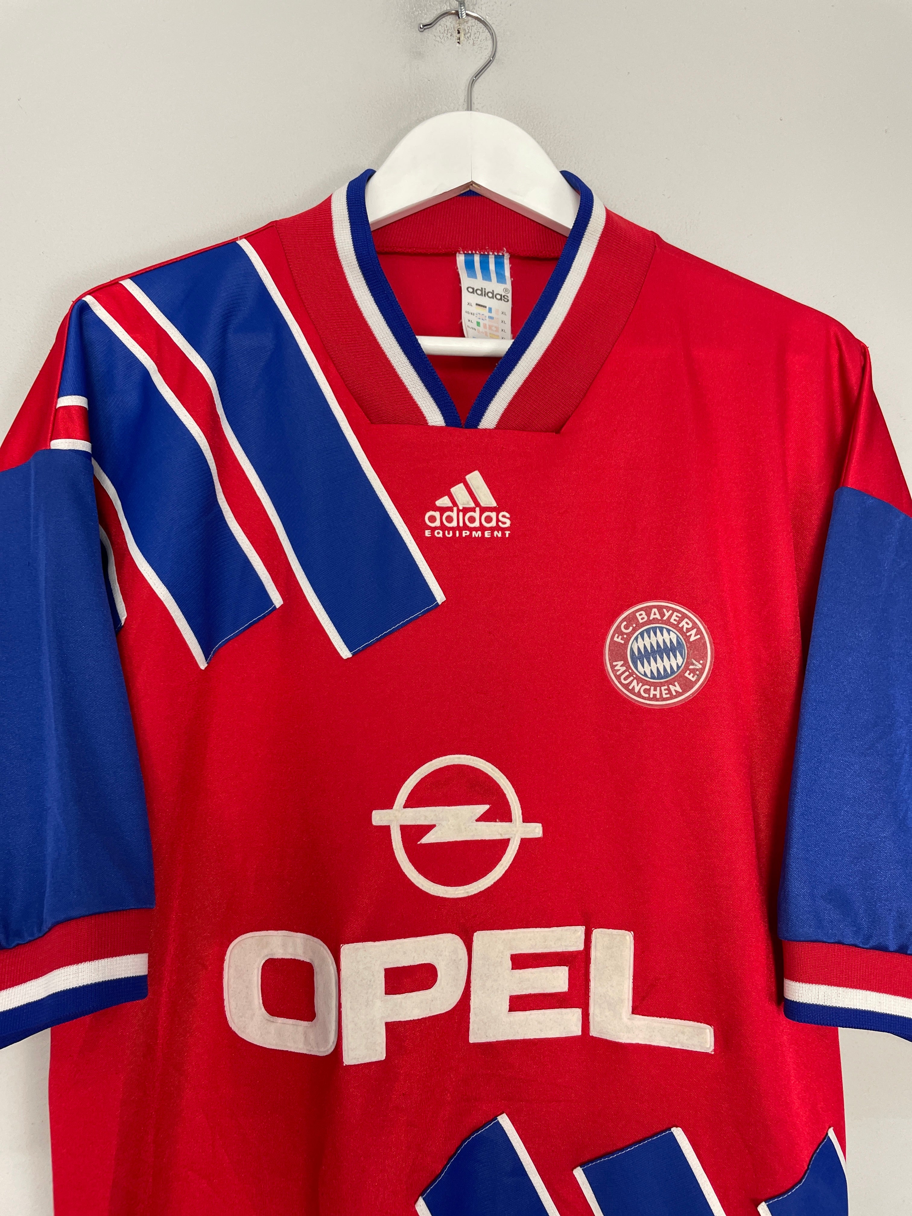 Shop 1993/95 BAYERN MUNICH HOME SHIRT (XL) ADIDAS, classic football shirts, vintage football shirts & retro soccer jerseys at Cult Kits