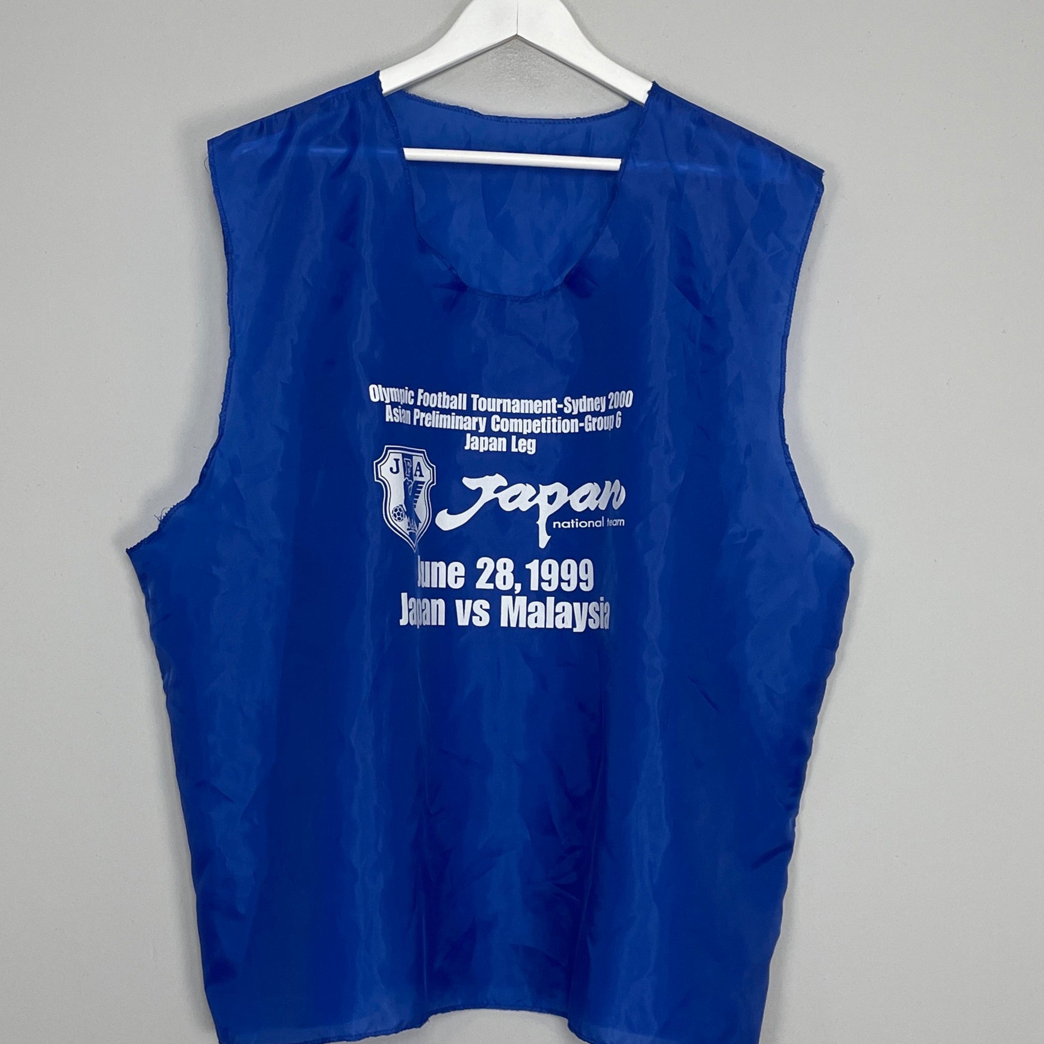Shop 1999/00 JAPAN OLYMPICS TRAINING BIB, classic football shirts, vintage football shirts & retro soccer jerseys at Cult Kits