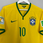Shop 2014/15 BRAZIL NEYMAR JR #10 *AUTHENTIC* HOME SHIRT (XL) NIKE, classic football shirts, vintage football shirts & retro soccer jerseys at Cult Kits