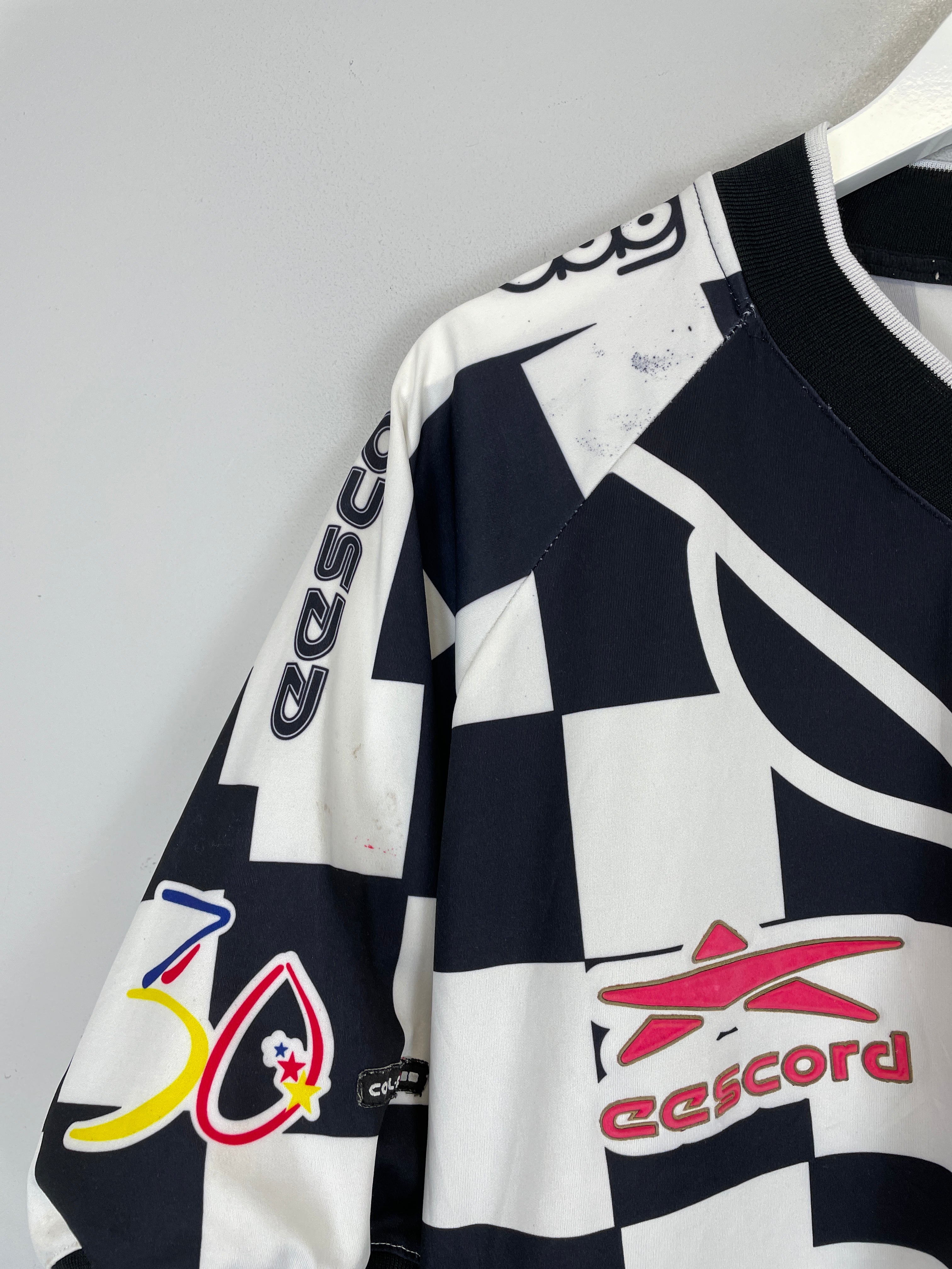 Shop 2000/01 TECOS FC #8 AWAY SHIRT (L) EESCORD, classic football shirts, vintage football shirts & retro soccer jerseys at Cult Kits