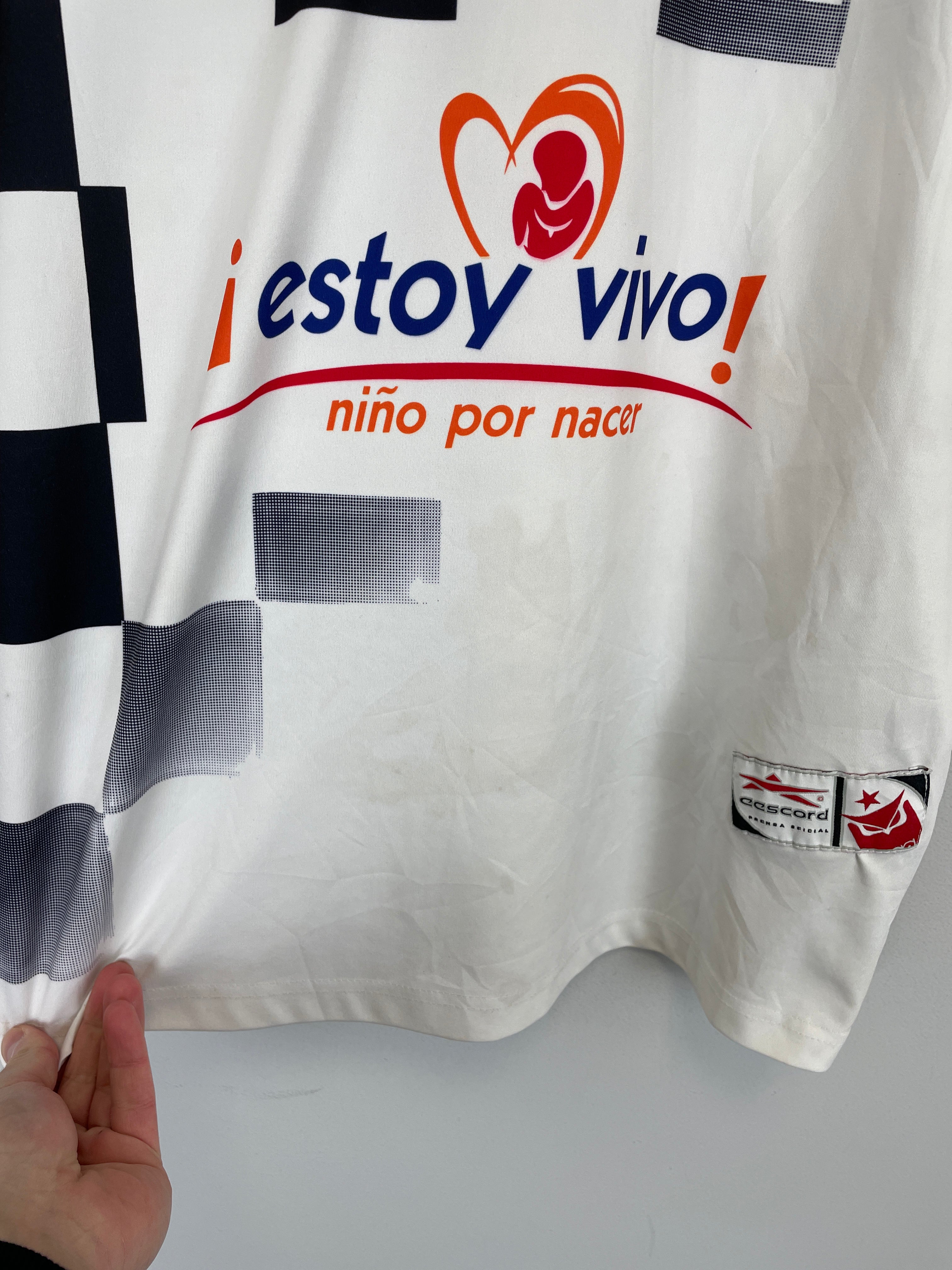 Shop 2000/01 TECOS FC #8 AWAY SHIRT (L) EESCORD, classic football shirts, vintage football shirts & retro soccer jerseys at Cult Kits