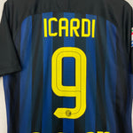 Shop 2016/17 INTER MILAN ICARDI #9 HOME SHIRT (M) NIKE, classic football shirts, vintage football shirts & retro soccer jerseys at Cult Kits